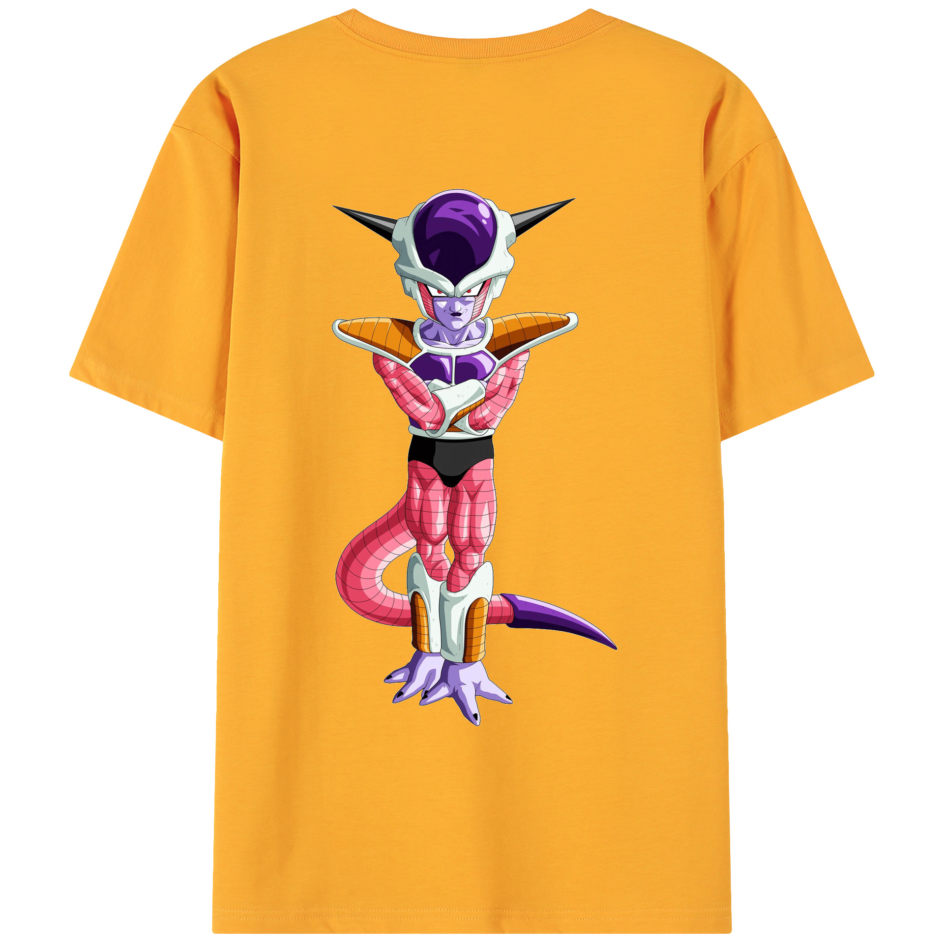 （画像用） ドラゴンボール フリーザ DRAGON BALL Frieza 綿100％ メンズ半袖Tシャツ（バックプリント） 通気性