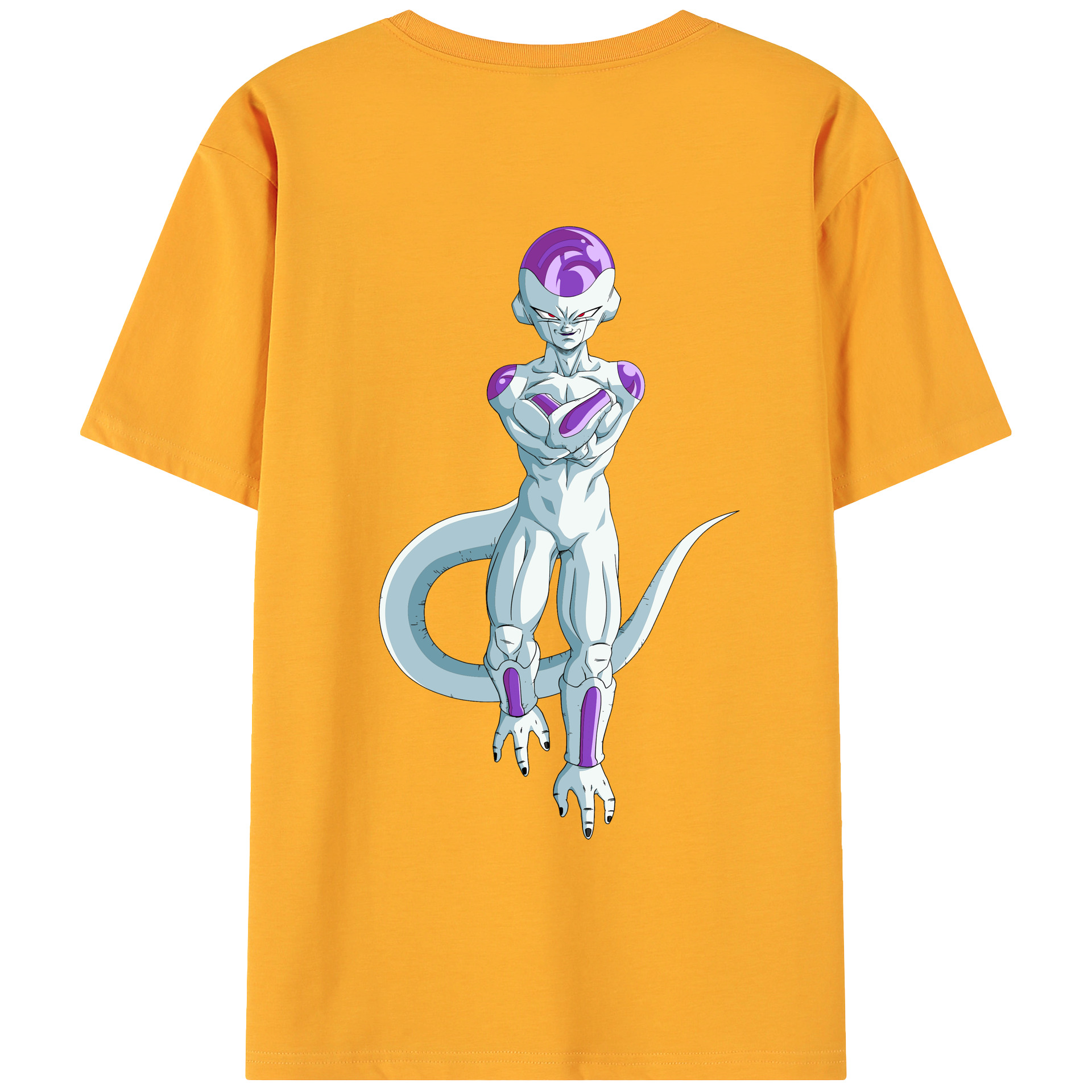 （画像用） ドラゴンボール フリーザ DRAGON BALL Frieza 綿100％ メンズ半袖Tシャツ（バックプリント） 通気性
