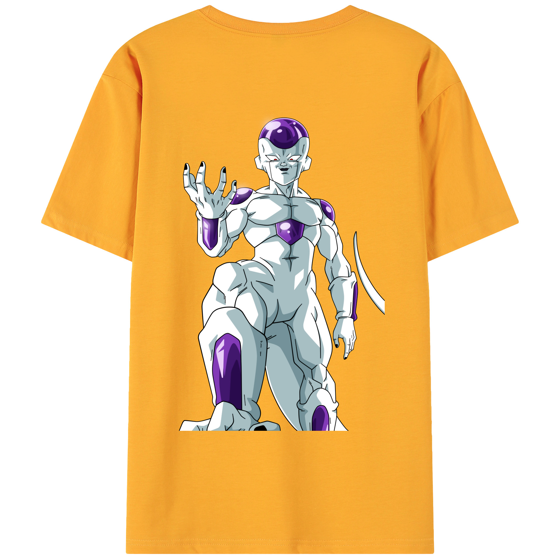 （画像用） ドラゴンボール フリーザ DRAGON BALL Frieza 綿100％ メンズ半袖Tシャツ（バックプリント） 通気性