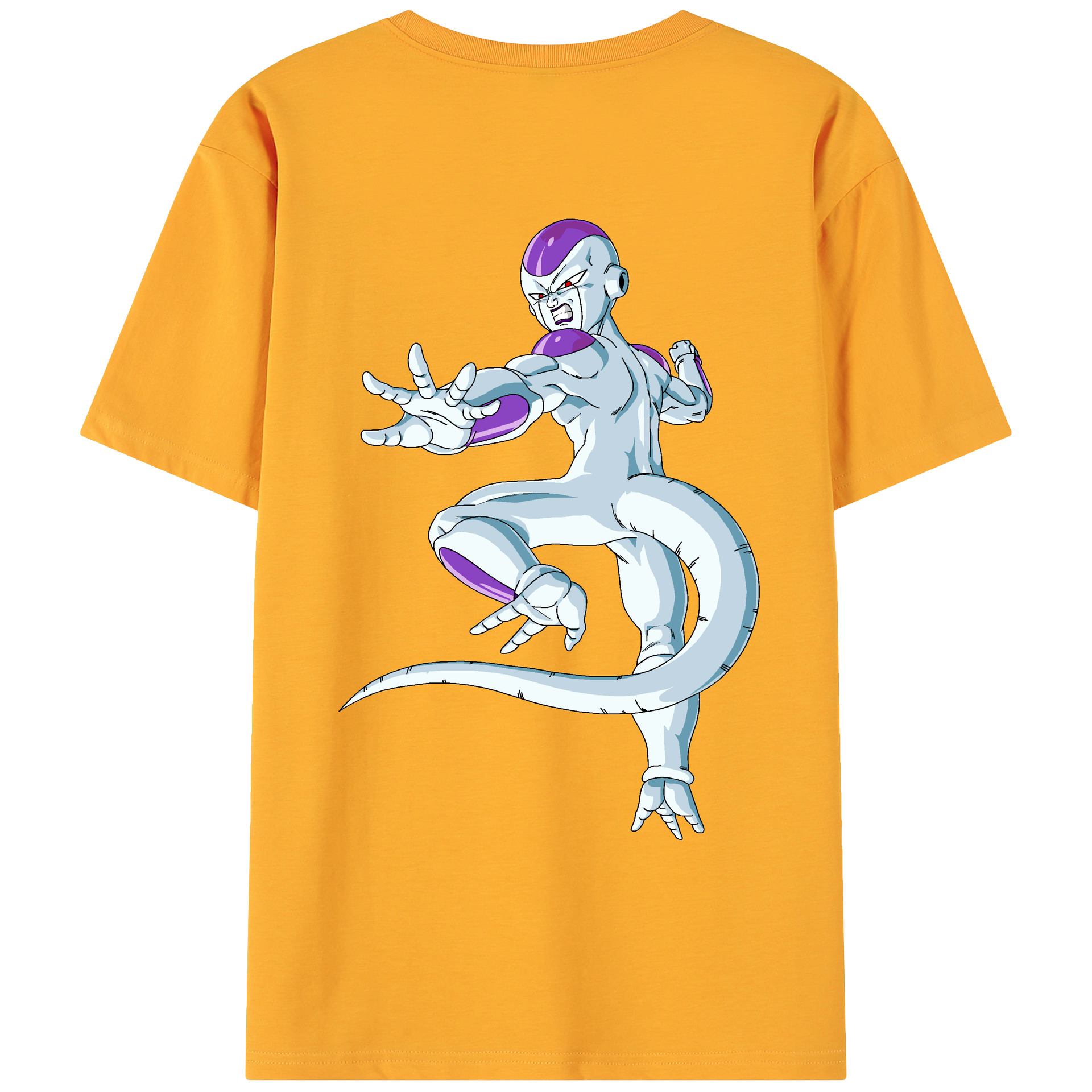 （画像用） ドラゴンボール フリーザ DRAGON BALL Frieza 綿100％ メンズ半袖Tシャツ（バックプリント） 通気性