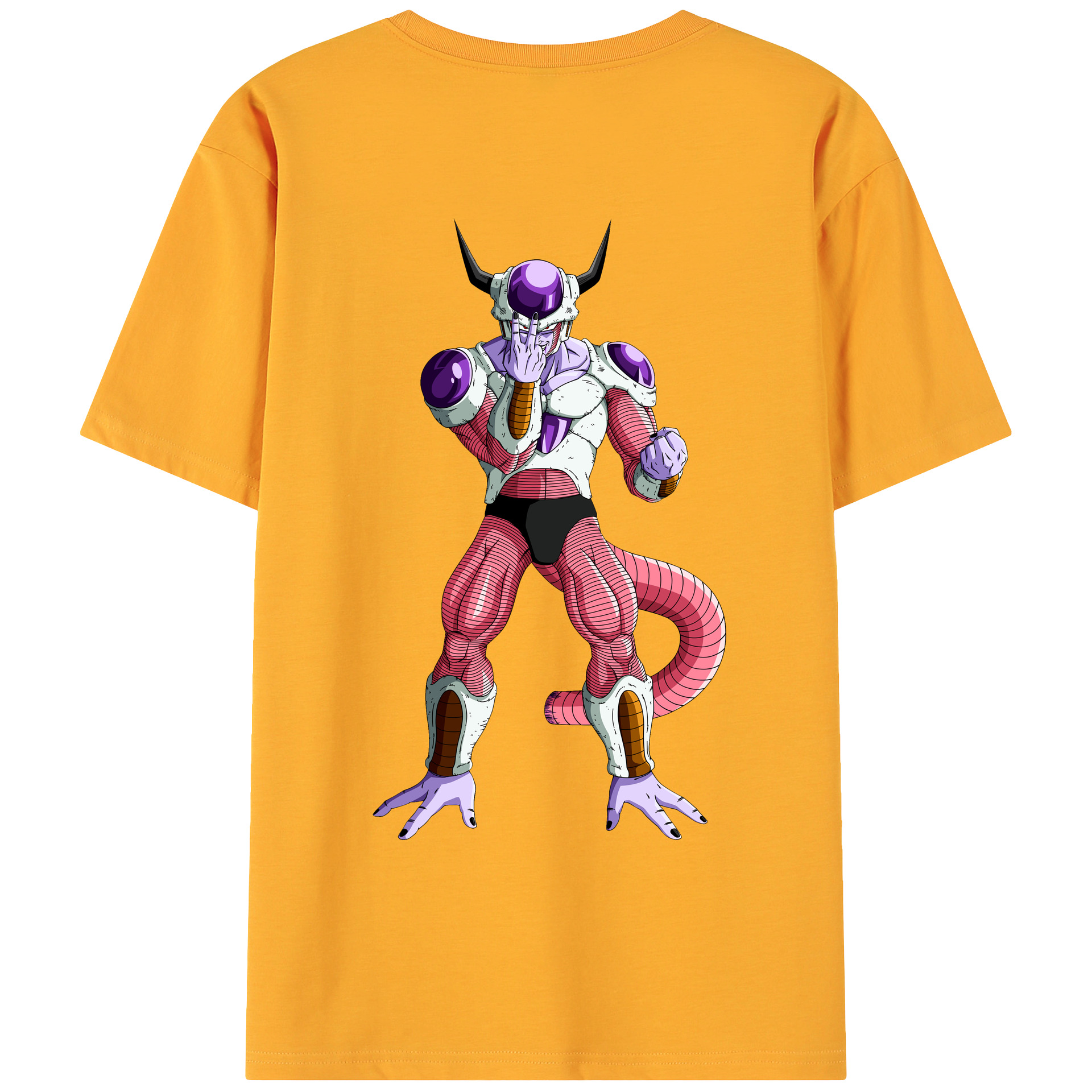 （画像用） ドラゴンボール フリーザ DRAGON BALL Frieza 綿100％ メンズ半袖Tシャツ（バックプリント） 通気性