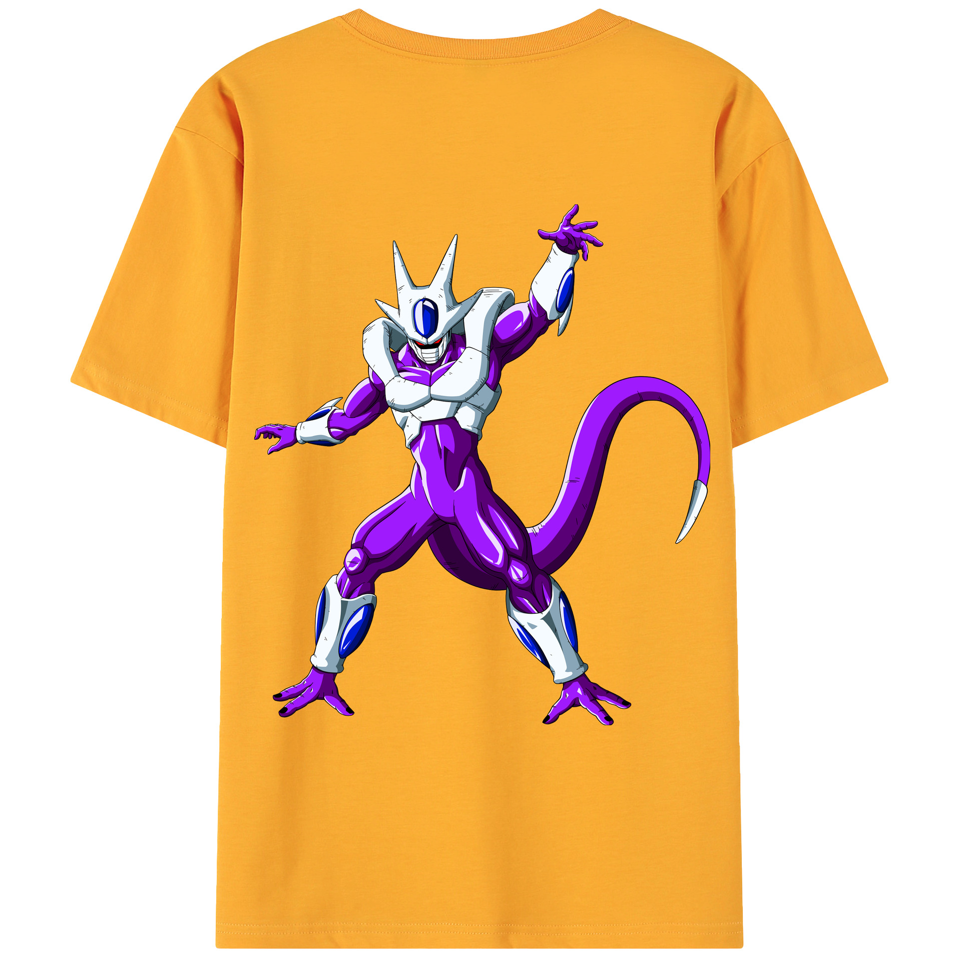 （画像用） ドラゴンボール クウラ DRAGON BALL Cooler Coora 綿100％ メンズ半袖Tシャツ（バックプリント） 通気性