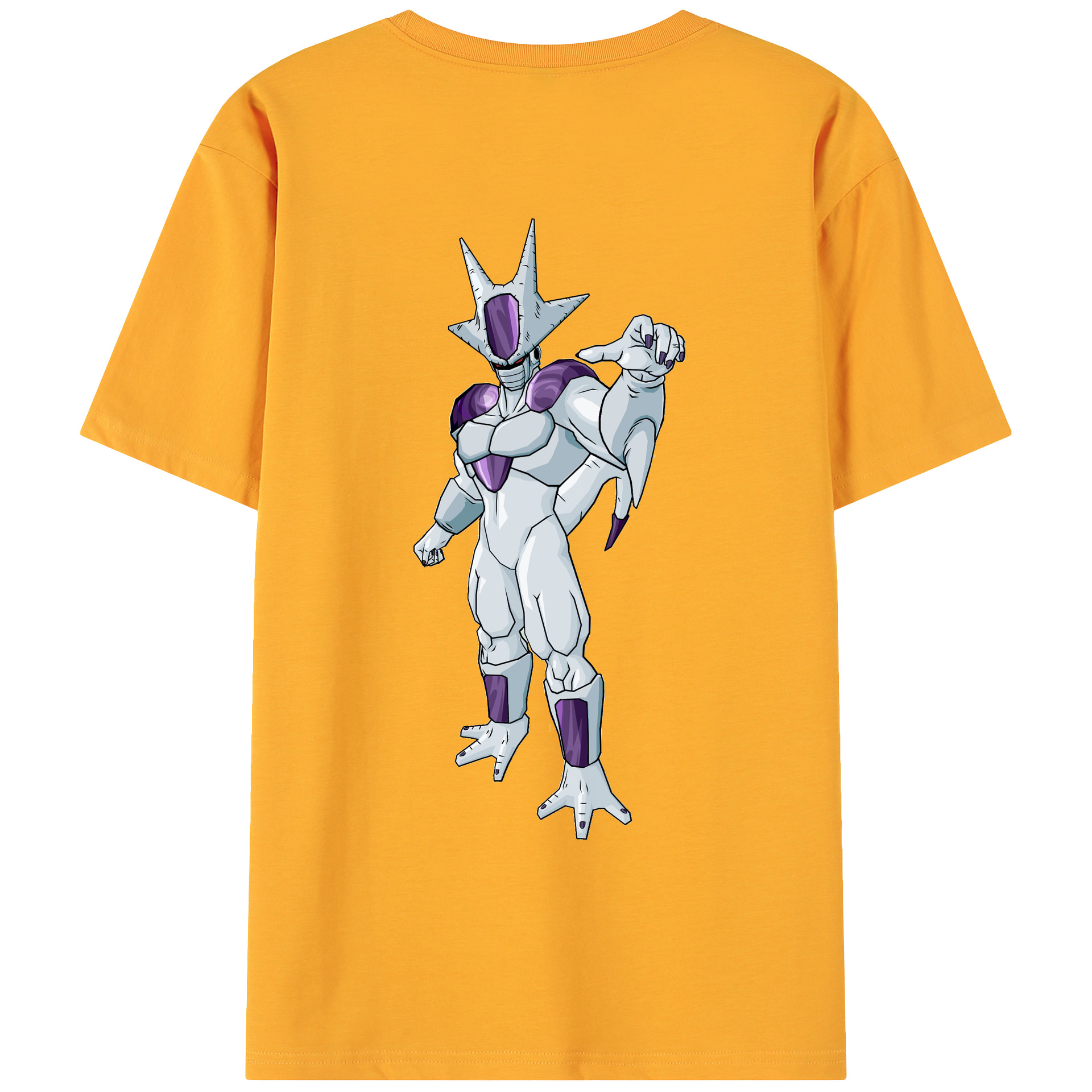 （画像用） ドラゴンボール クウラ DRAGON BALL Cooler Coora 綿100％ メンズ半袖Tシャツ（バックプリント） 通気性