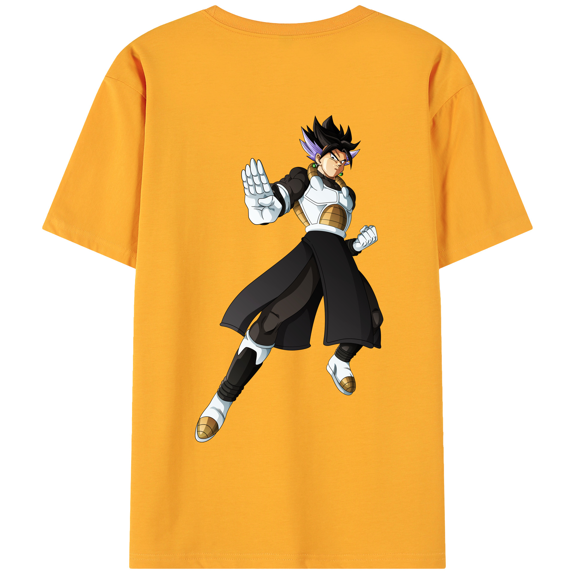 （画像用） ドラゴンボール ベジット DRAGON BALL Vegetto 綿100％ メンズ半袖Tシャツ（バックプリント） 通気性