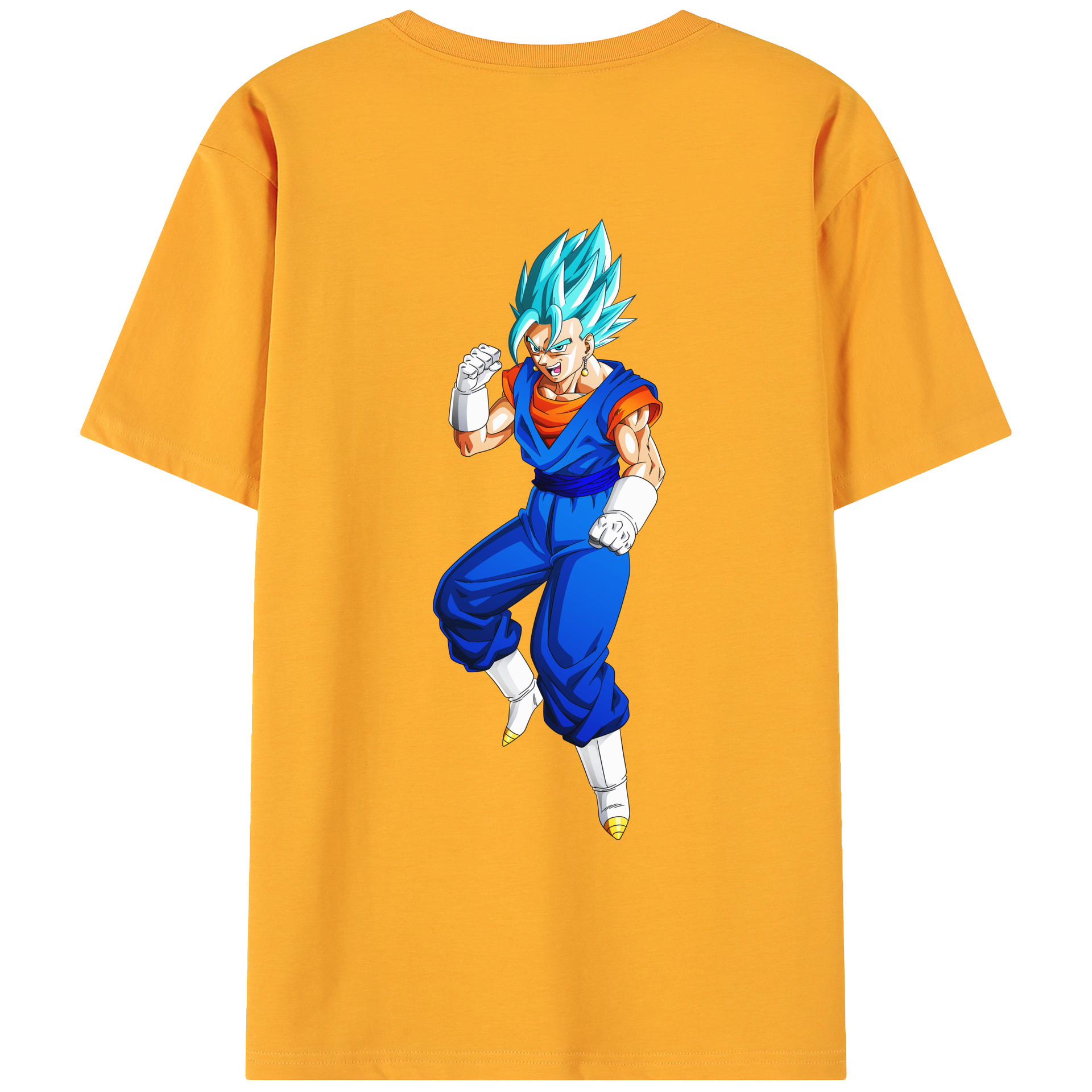 （画像用） ドラゴンボール ベジット DRAGON BALL Vegetto 綿100％ メンズ半袖Tシャツ（バックプリント） 通気性