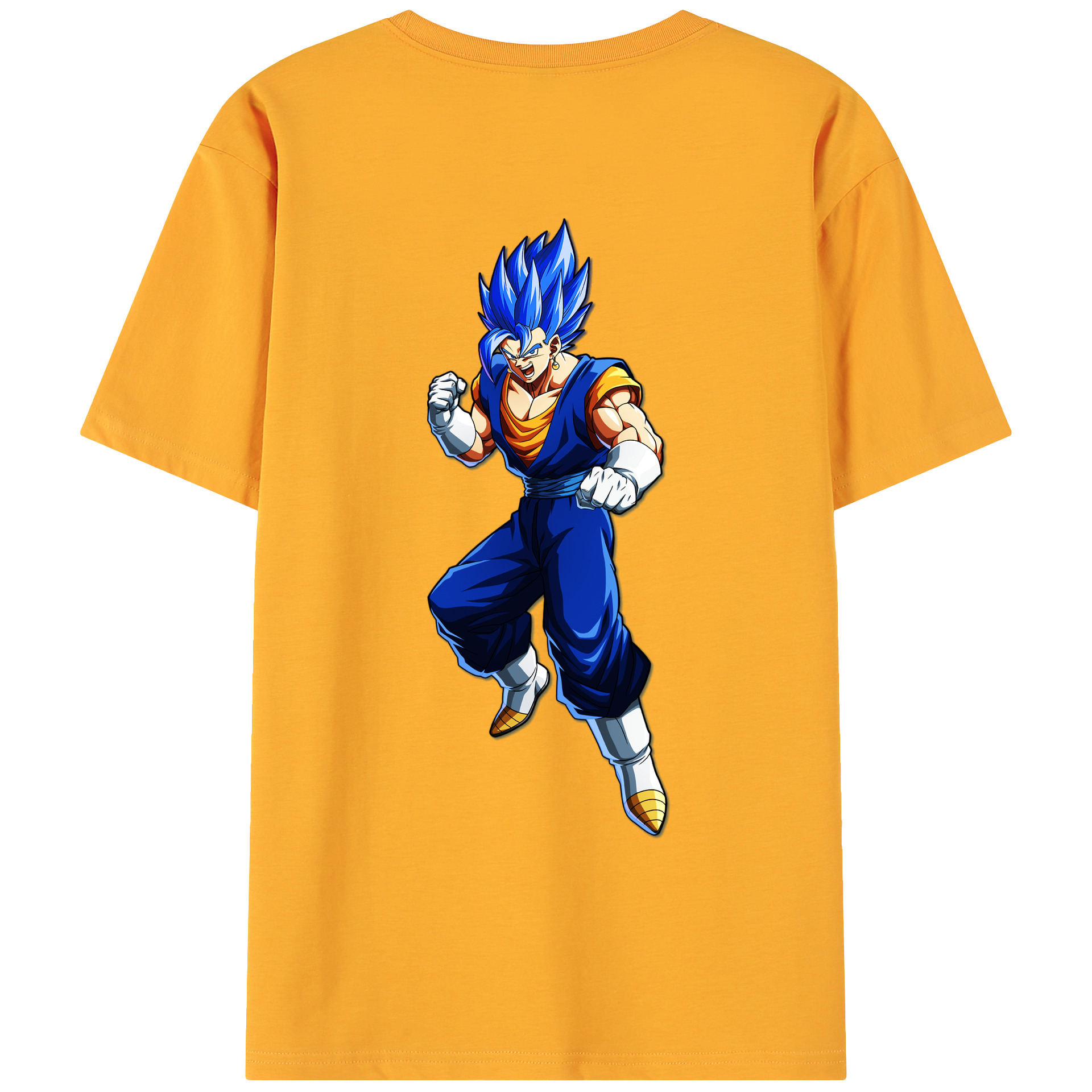 （画像用） ドラゴンボール ベジット DRAGON BALL Vegetto 綿100％ メンズ半袖Tシャツ（バックプリント） 通気性