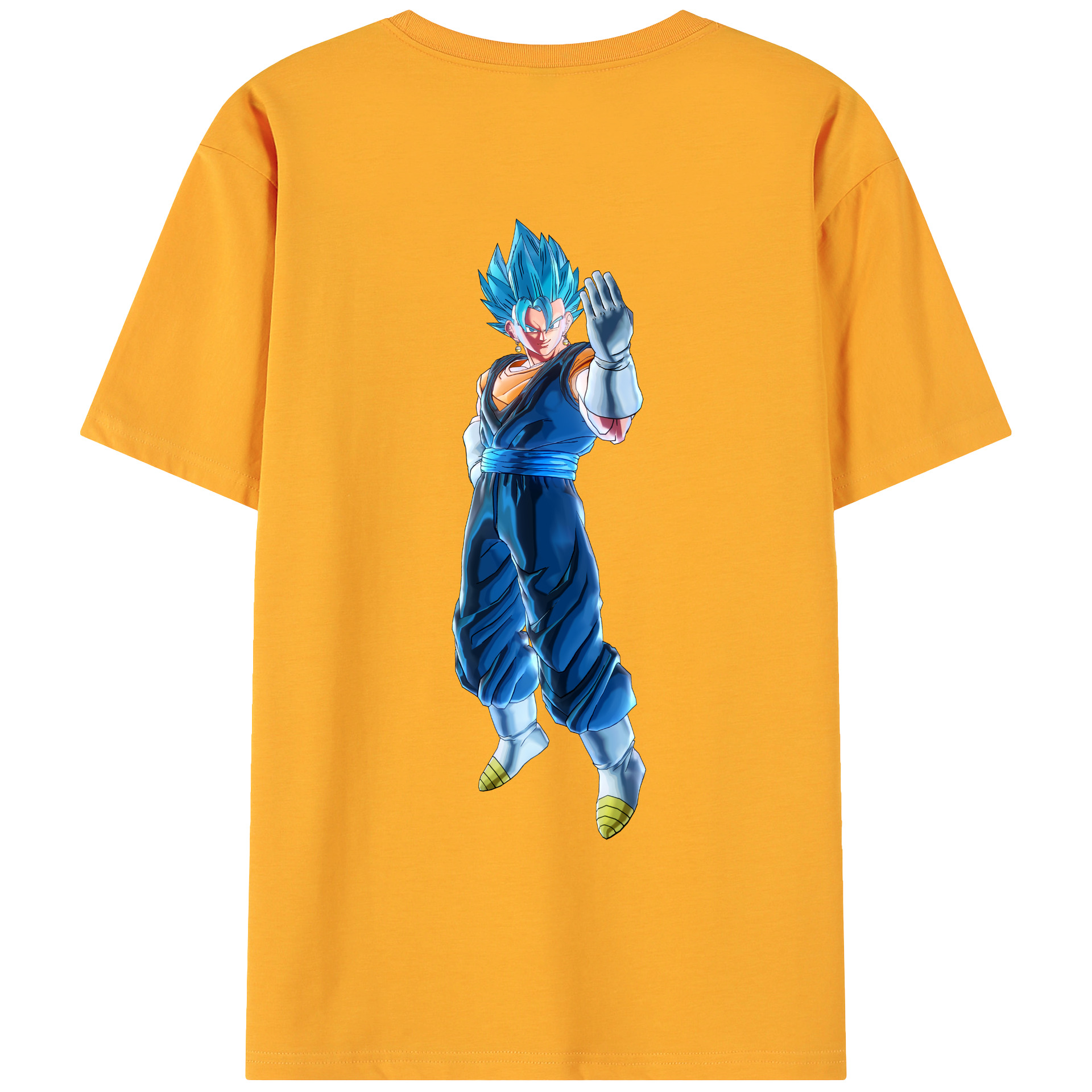 （画像用） ドラゴンボール ベジット DRAGON BALL Vegetto 綿100％ メンズ半袖Tシャツ（バックプリント） 通気性