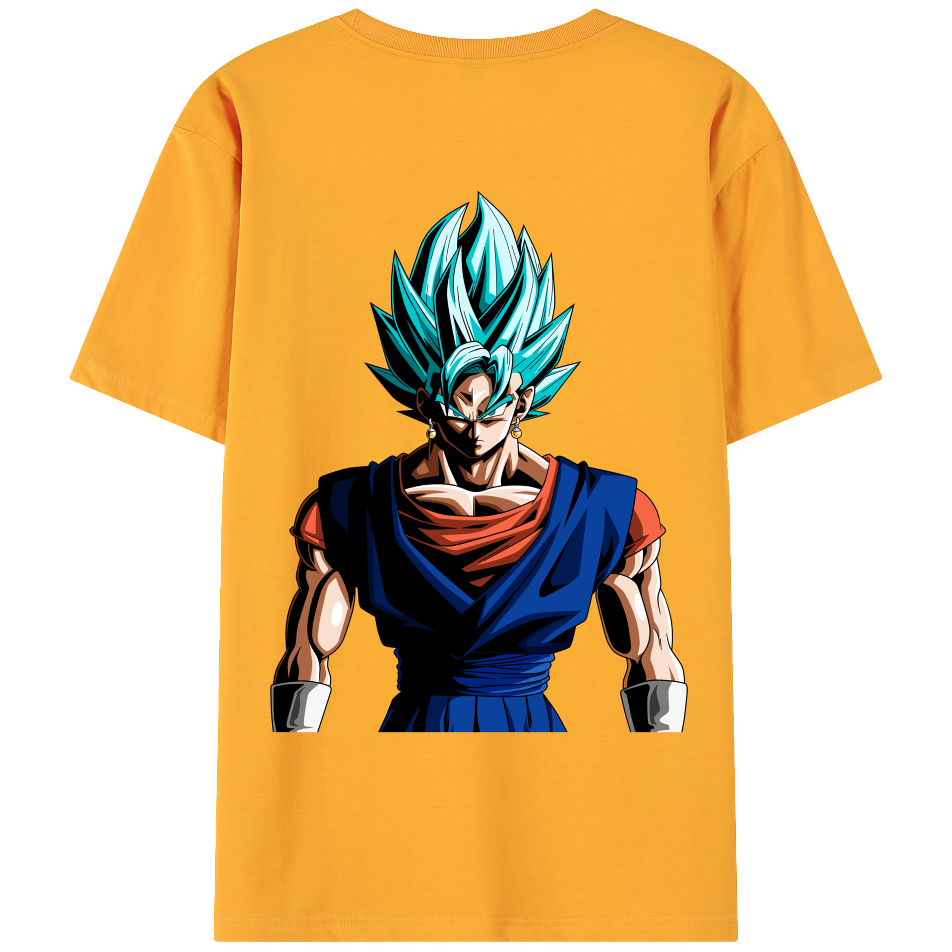 （画像用） ドラゴンボール ベジット DRAGON BALL Vegetto 綿100％ メンズ半袖Tシャツ（バックプリント） 通気性