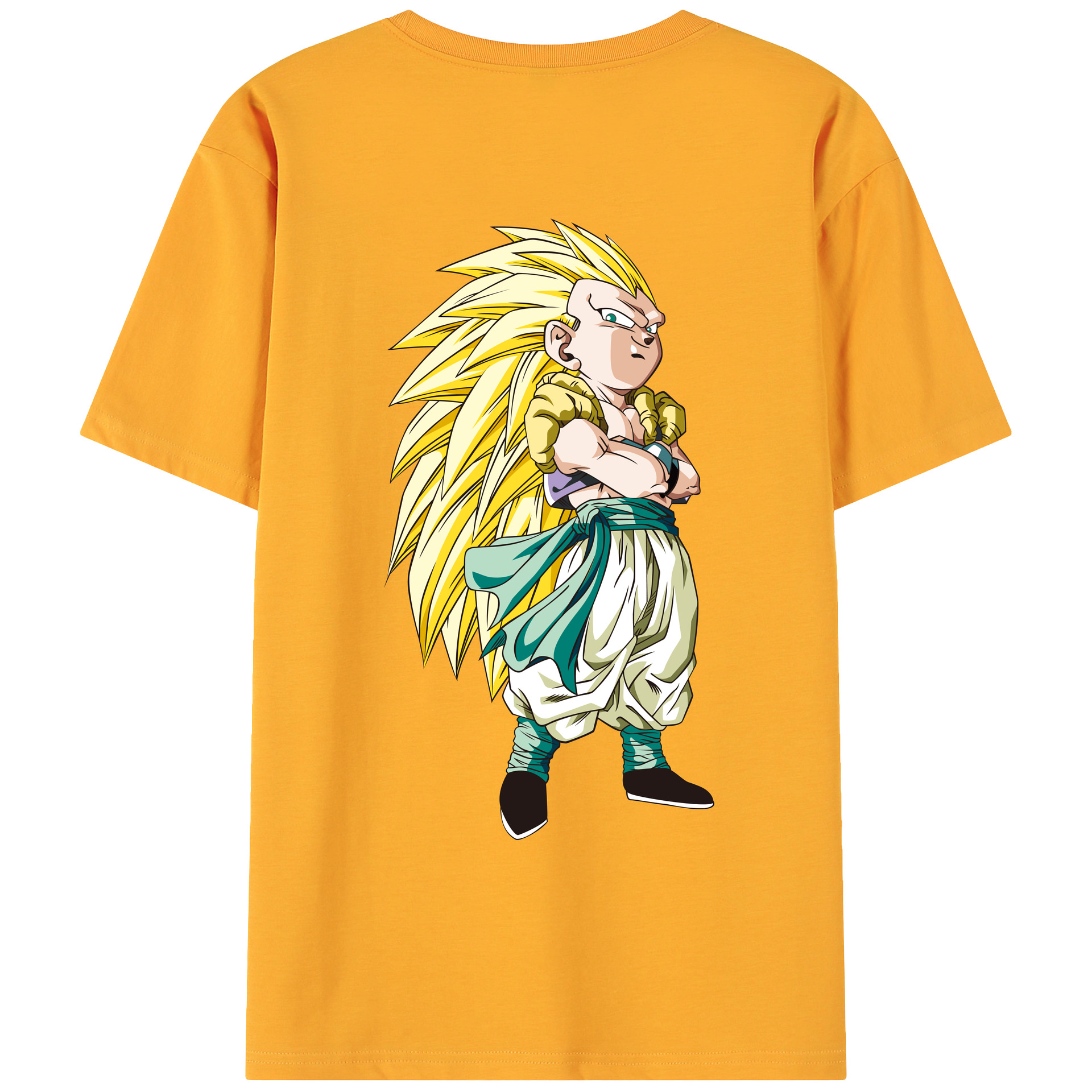 （画像用） ドラゴンボール ベジット DRAGON BALL Vegetto 綿100％ メンズ半袖Tシャツ（バックプリント） 通気性