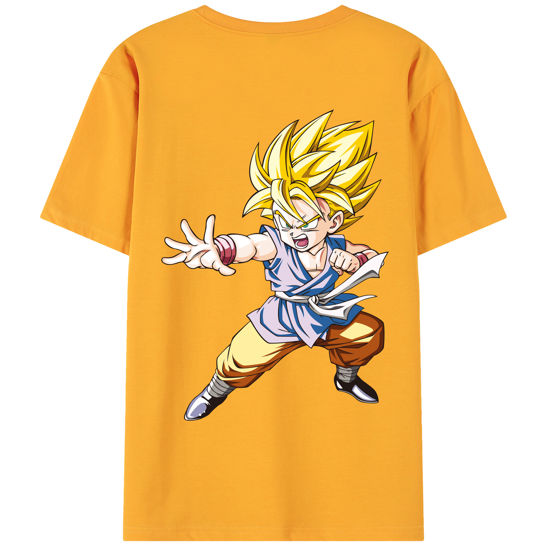 （画像用） ドラゴンボール ベジット DRAGON BALL Vegetto 綿100％ メンズ半袖Tシャツ（バックプリント） 通気性