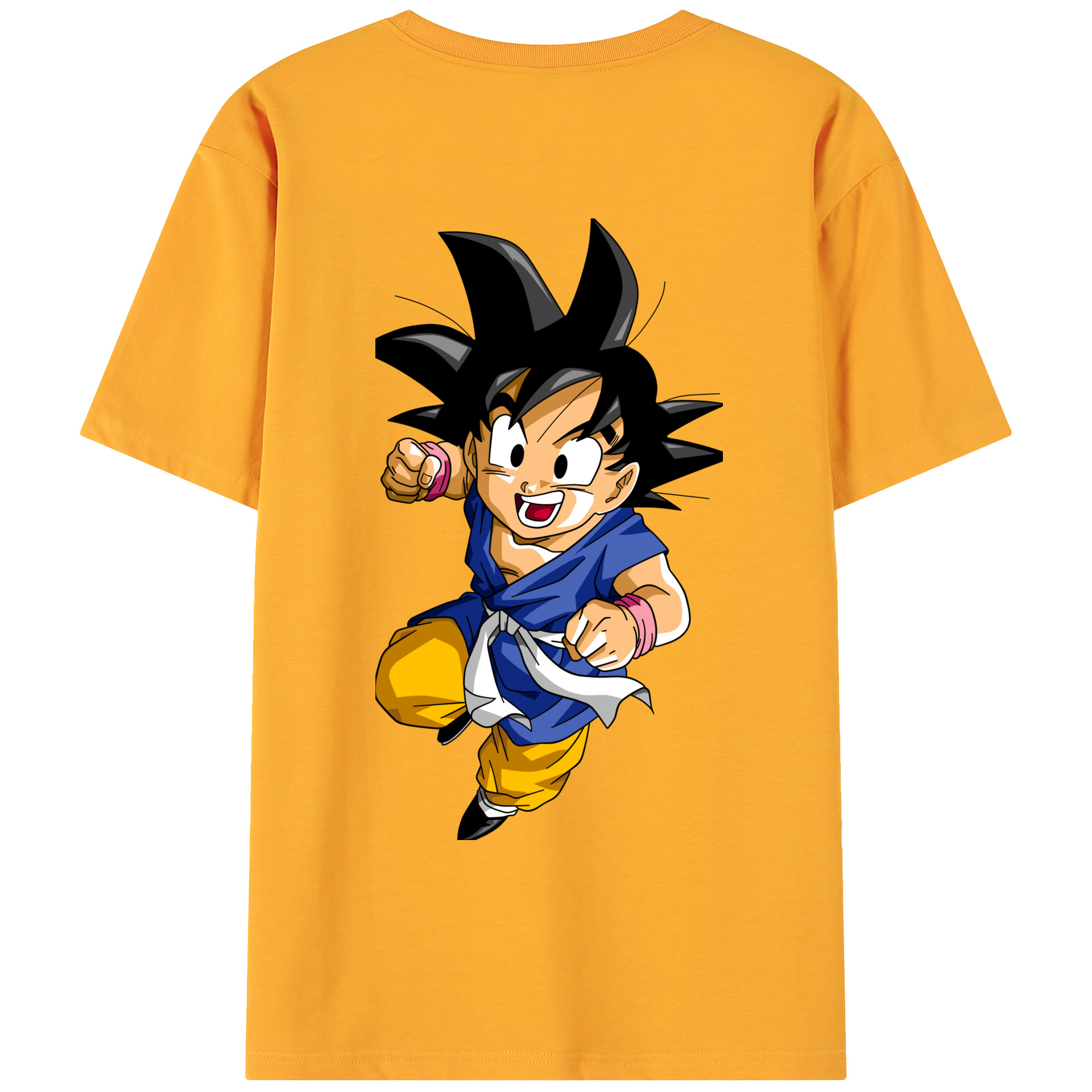 （画像用） ドラゴンボール 孫悟天 そん ごてん DRAGON BALL Son Goten 綿100％ メンズ半袖Tシャツ（バックプリント） 通気性