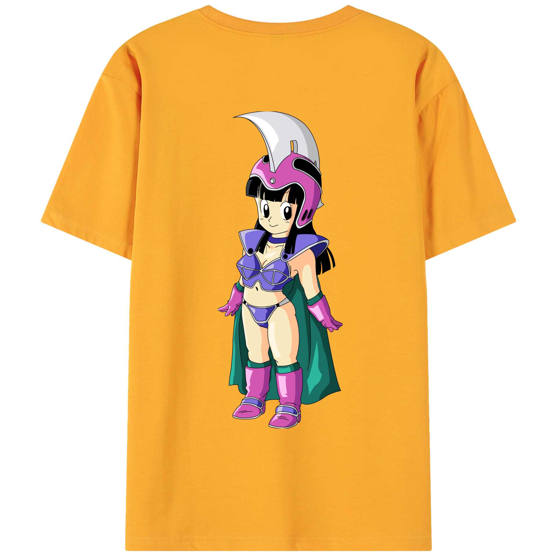 （画像用） ドラゴンボール チチ DRAGON BALL Chichi 綿100％ メンズ半袖Tシャツ（バックプリント） 通気性