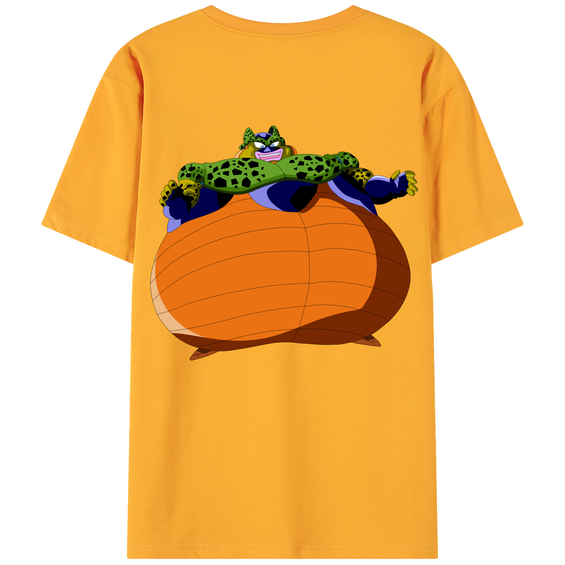 （画像用） ドラゴンボール セル DRAGON BALL Cell 綿100％ メンズ半袖Tシャツ（バックプリント） 通気性