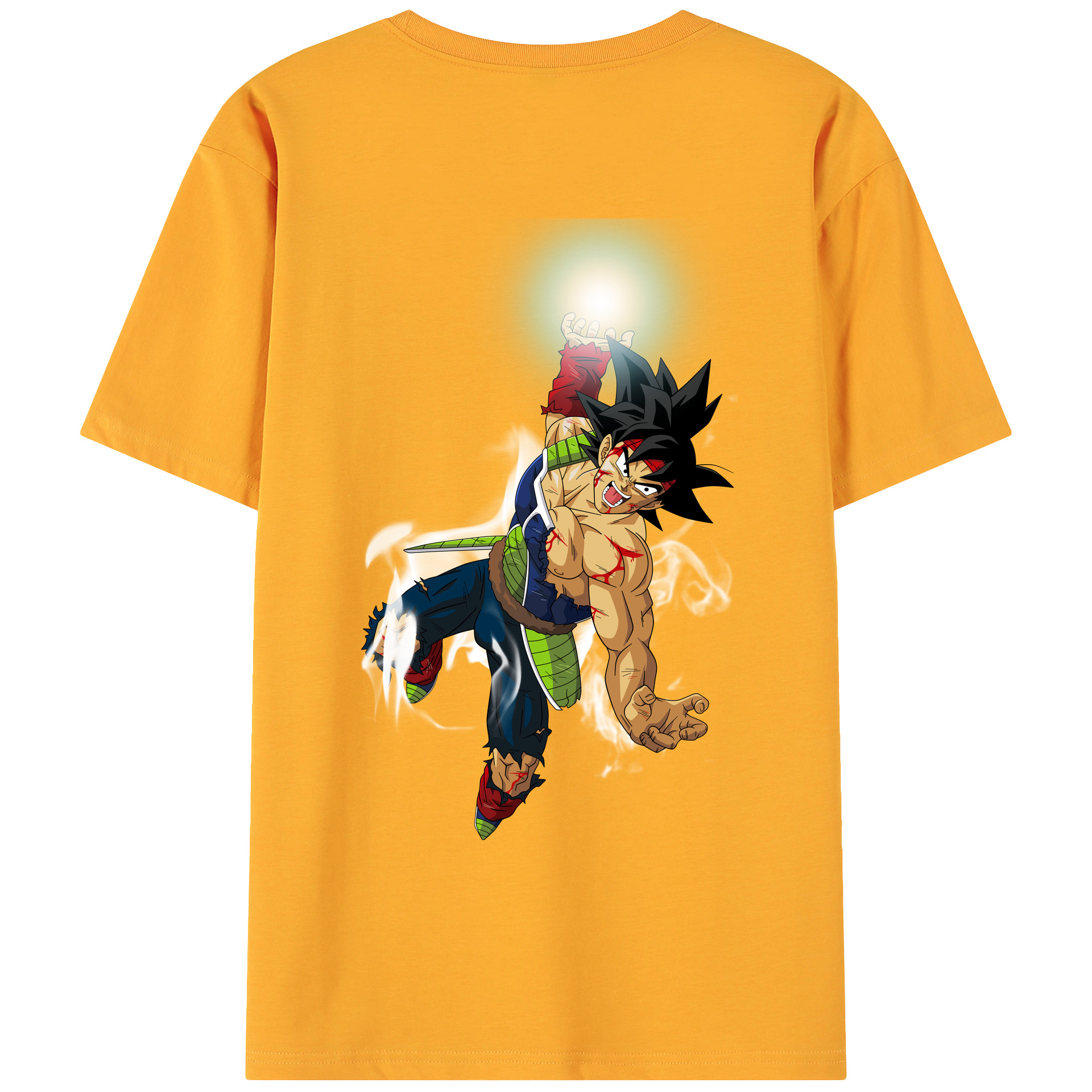 （画像用） ドラゴンボール バーダック DRAGON BALL Burdock 綿100％ メンズ半袖Tシャツ（バックプリント） 通気性