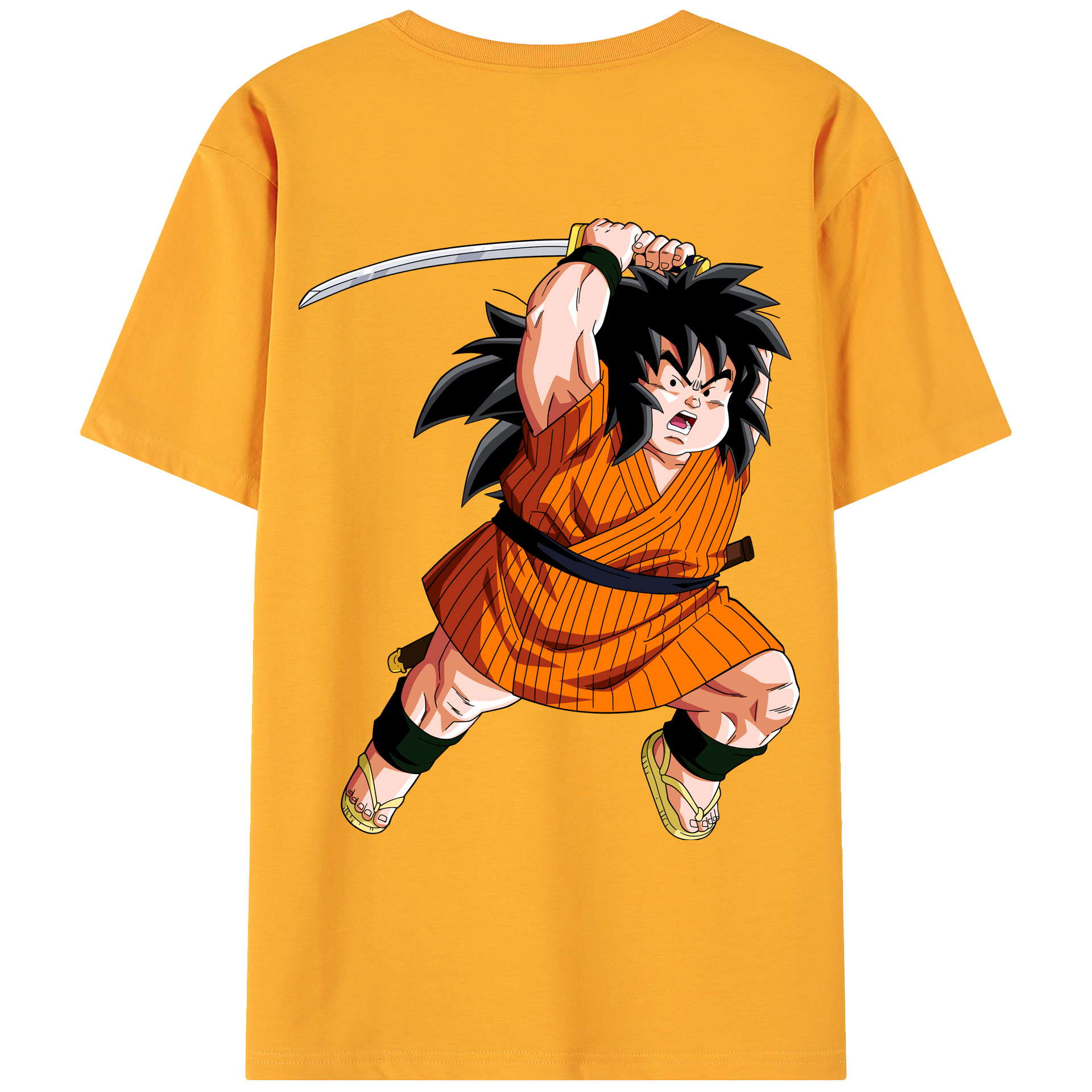 （画像用） ドラゴンボール やじろべえ DRAGON BALL Yajirobe 綿100％ メンズ半袖Tシャツ（バックプリント） 通気性
