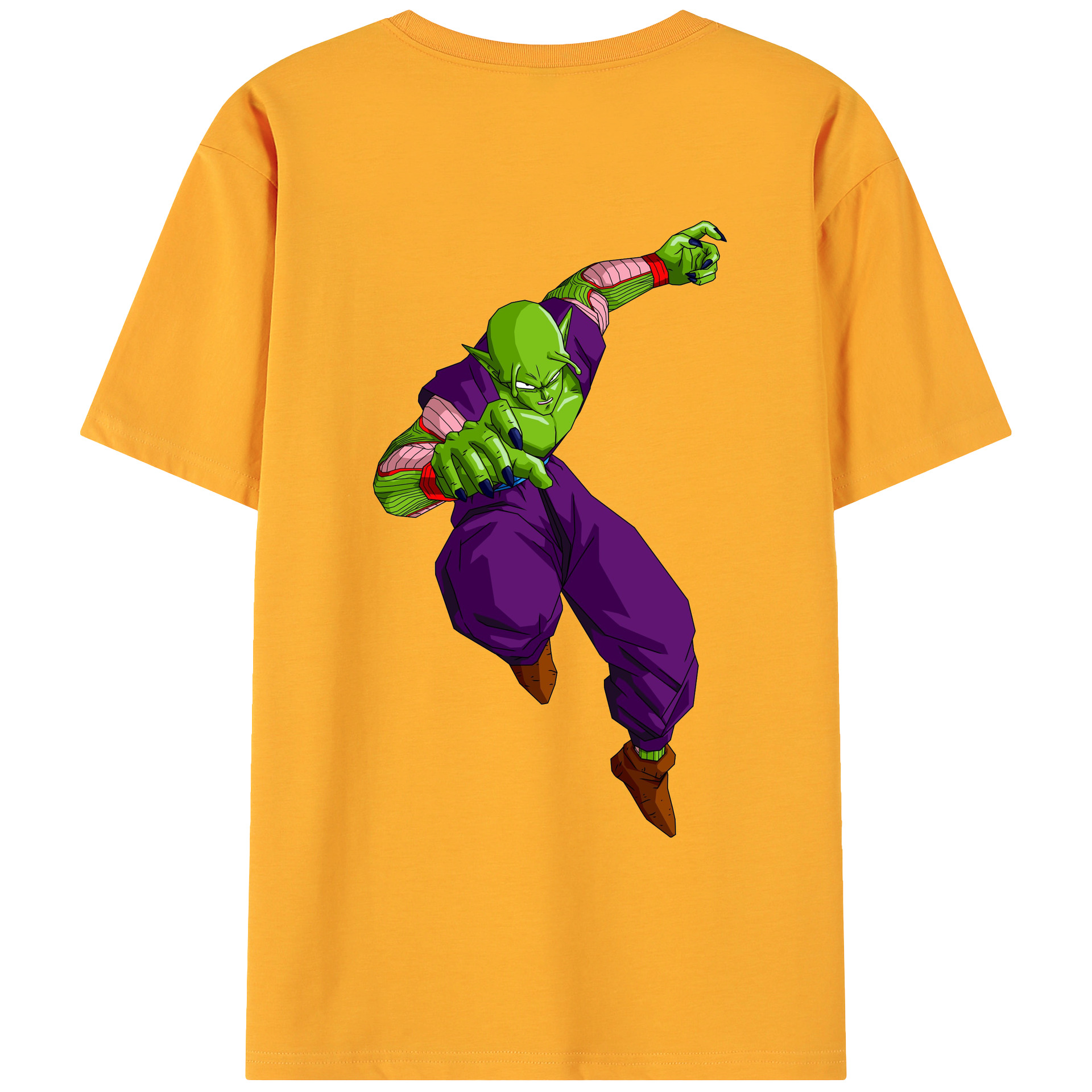 （画像用） ドラゴンボール ピッコロ DRAGON BALL Piccolo 綿100％ メンズ半袖Tシャツ（バックプリント） 通気性