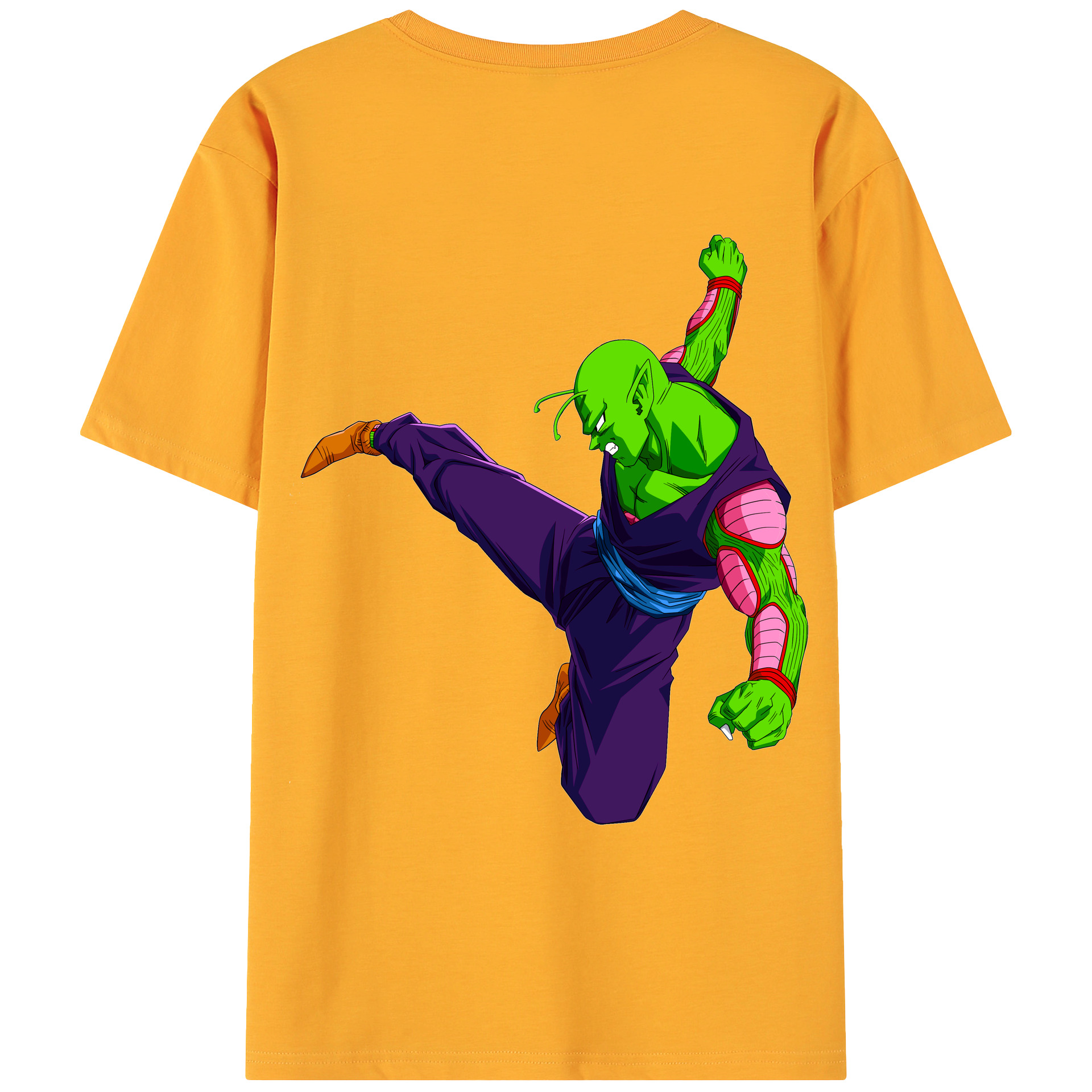 （画像用） ドラゴンボール ピッコロ DRAGON BALL Piccolo 綿100％ メンズ半袖Tシャツ（バックプリント） 通気性