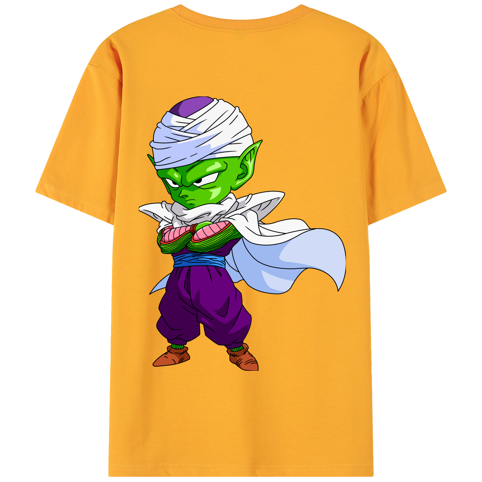 （画像用） ドラゴンボール ピッコロ DRAGON BALL Piccolo 綿100％ メンズ半袖Tシャツ（バックプリント） 通気性