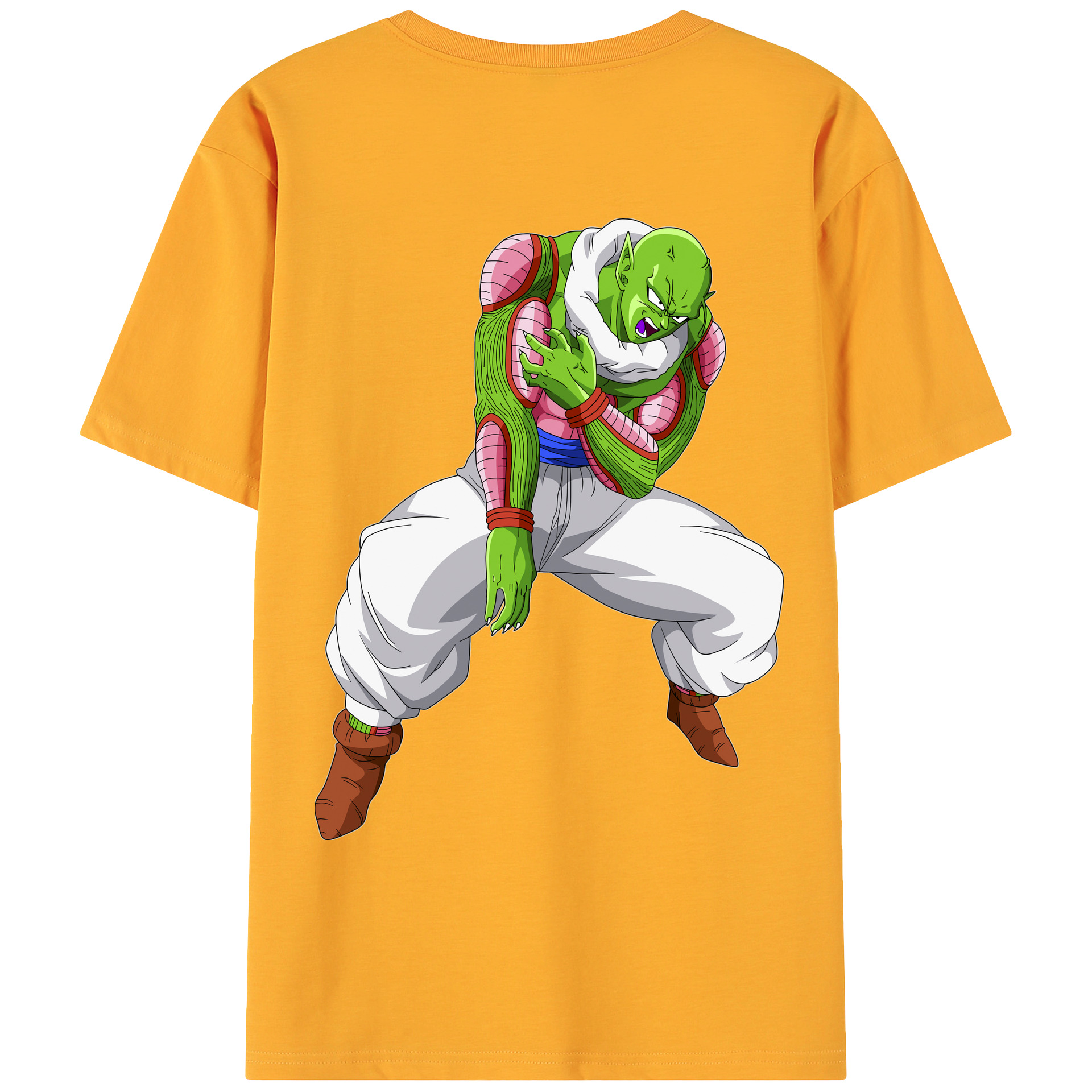 （画像用） ドラゴンボール ピッコロ DRAGON BALL Piccolo 綿100％ メンズ半袖Tシャツ（バックプリント） 通気性