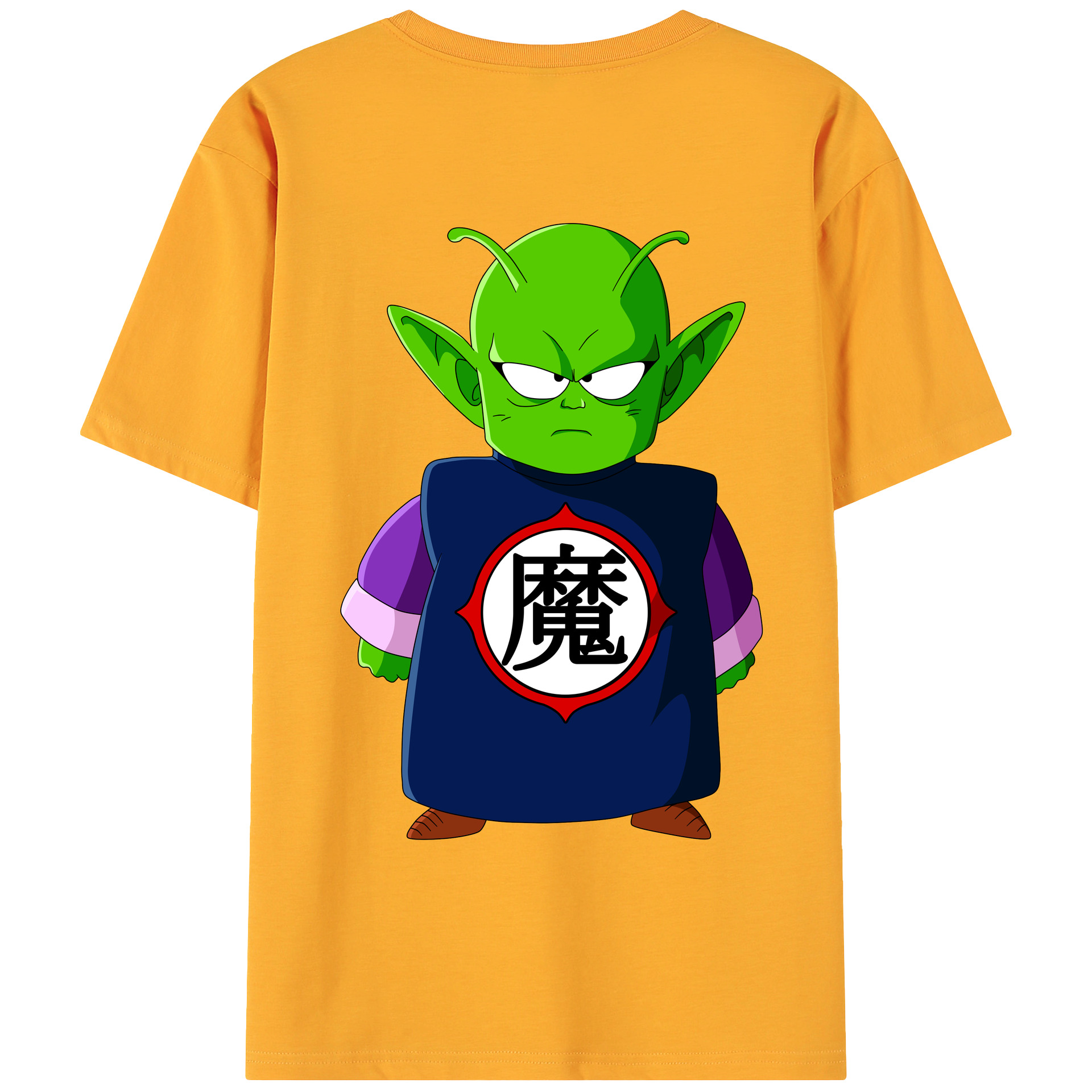 （画像用） ドラゴンボール ピッコロ DRAGON BALL Piccolo 綿100％ メンズ半袖Tシャツ（バックプリント） 通気性