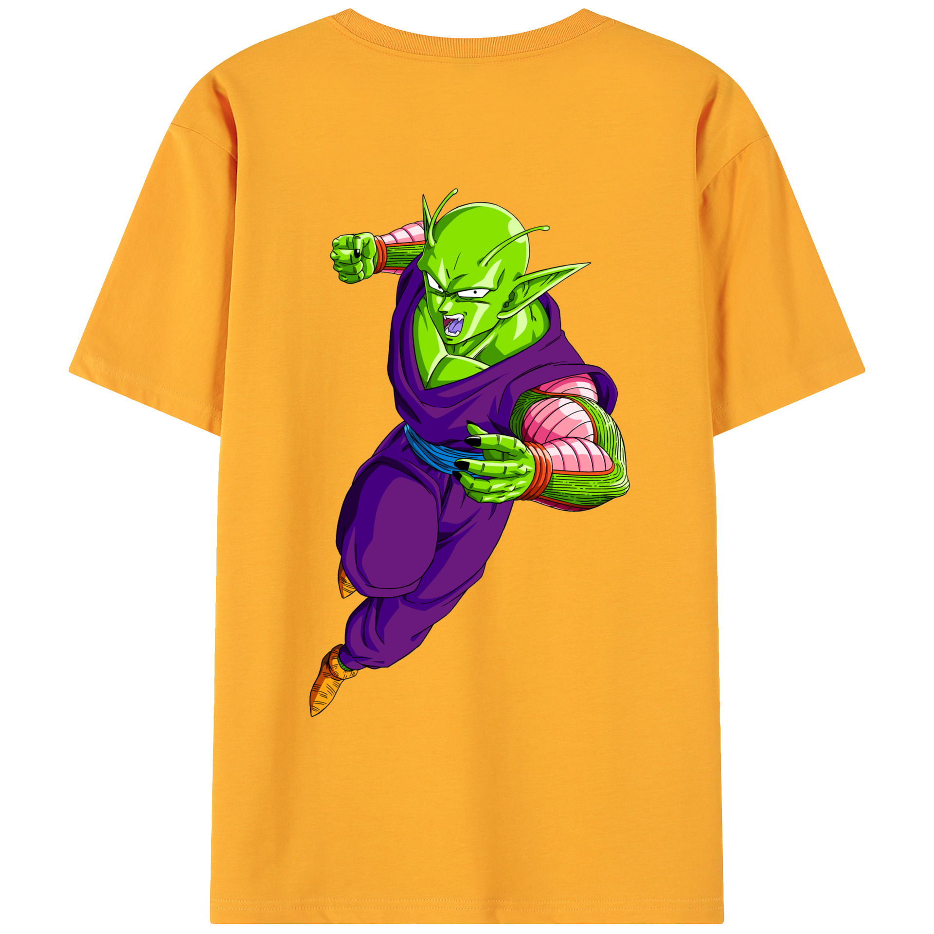 （画像用） ドラゴンボール ピッコロ DRAGON BALL Piccolo 綿100％ メンズ半袖Tシャツ（バックプリント） 通気性