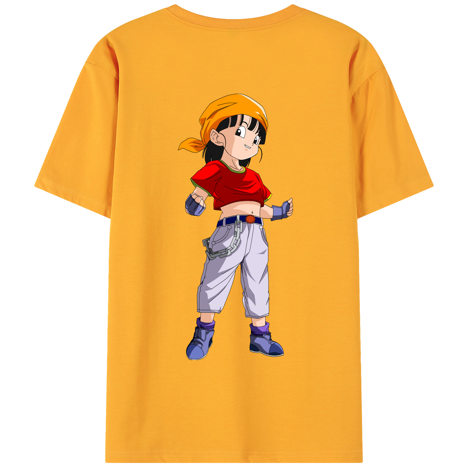 （画像用） ドラゴンボール パン DRAGON BALL Pan 綿100％ メンズ半袖Tシャツ（バックプリント） 通気性