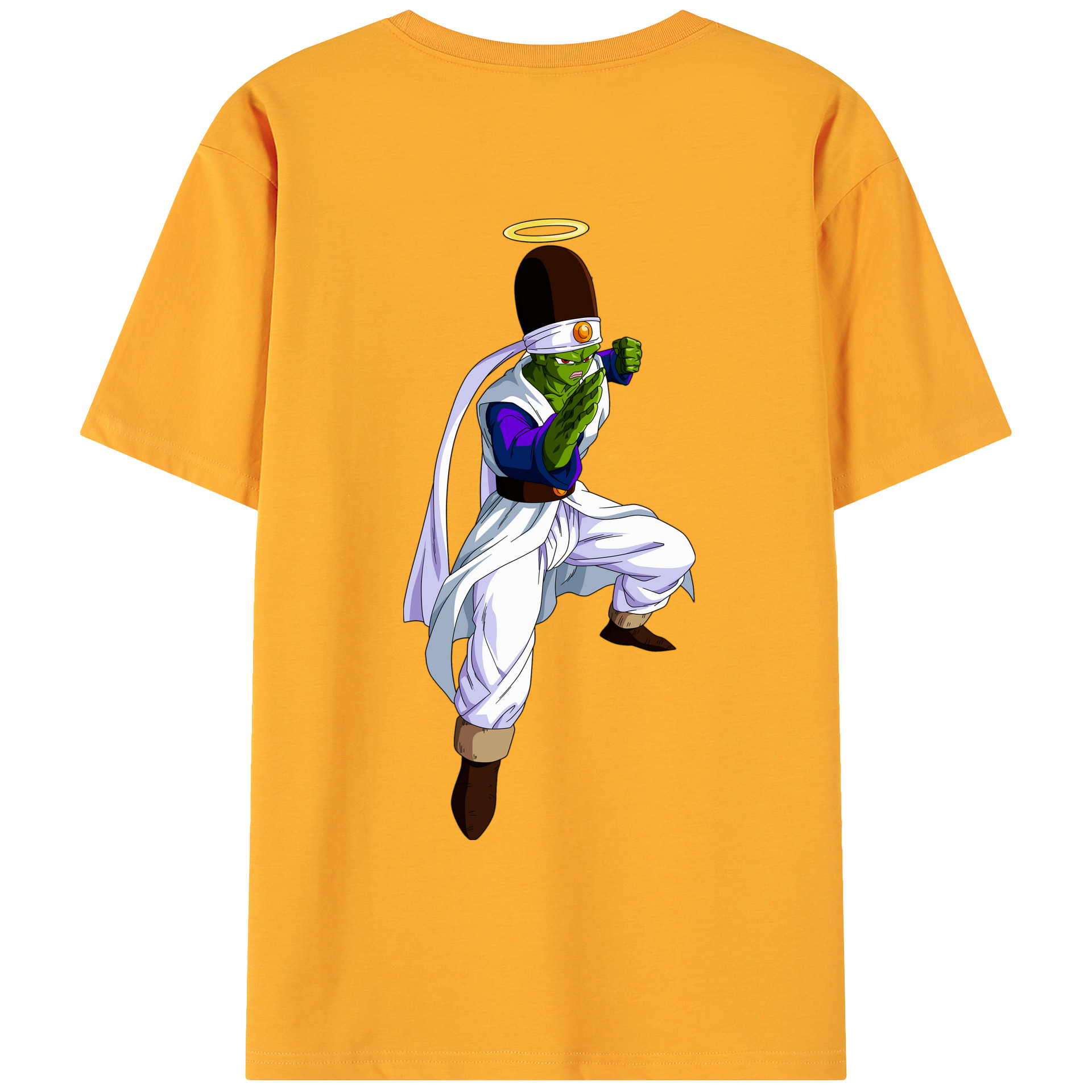 （画像用） ドラゴンボール パイクーハン DRAGON BALL Pikkon 綿100％ メンズ半袖Tシャツ（バックプリント） 通気性