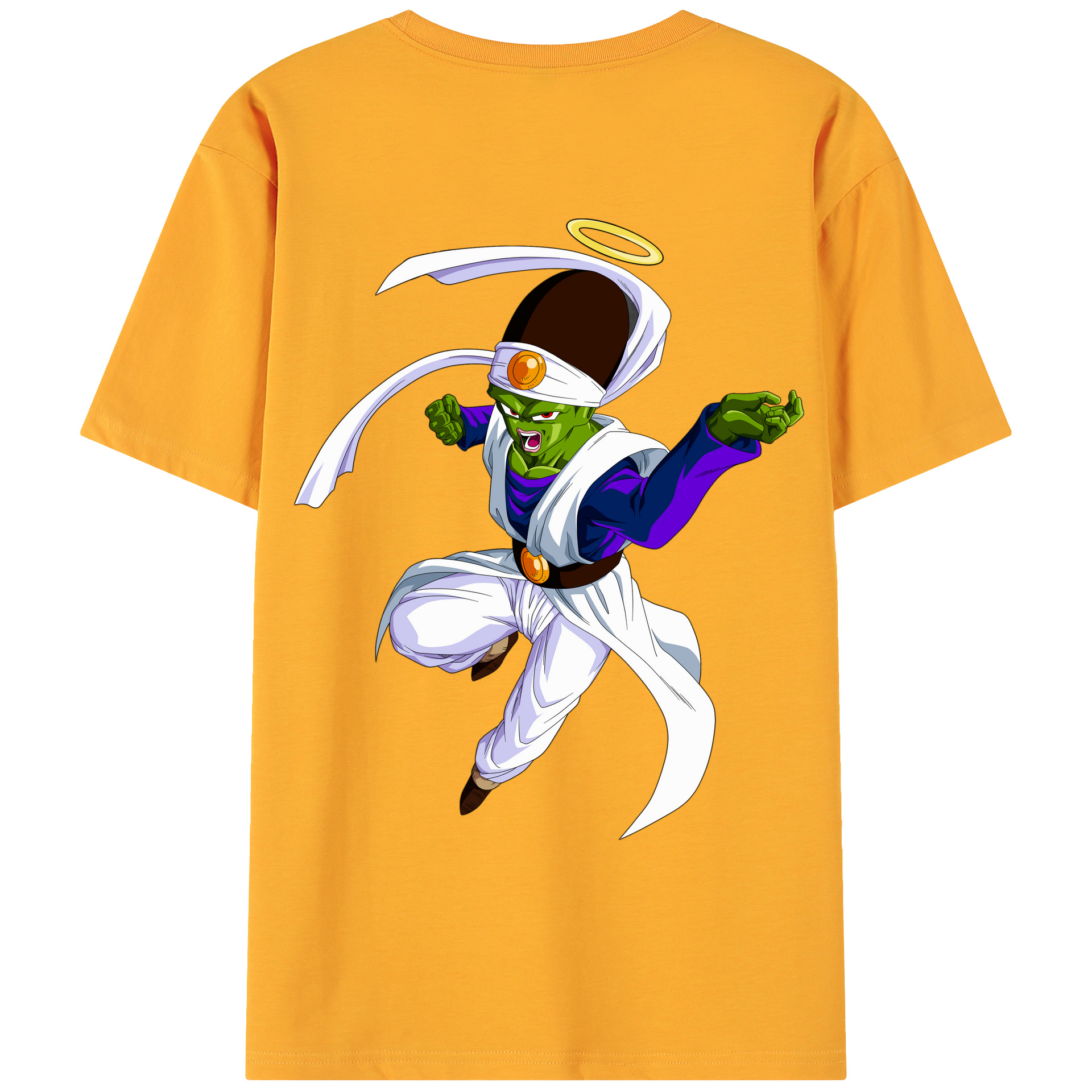 （画像用） ドラゴンボール パイクーハン DRAGON BALL Pikkon 綿100％ メンズ半袖Tシャツ（バックプリント） 通気性