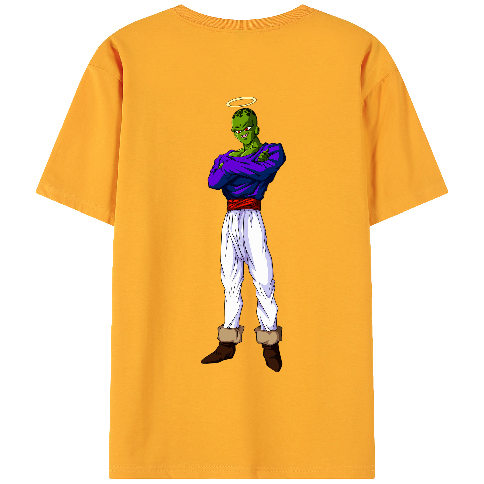 （画像用） ドラゴンボール パイクーハン DRAGON BALL Pikkon 綿100％ メンズ半袖Tシャツ（バックプリント） 通気性