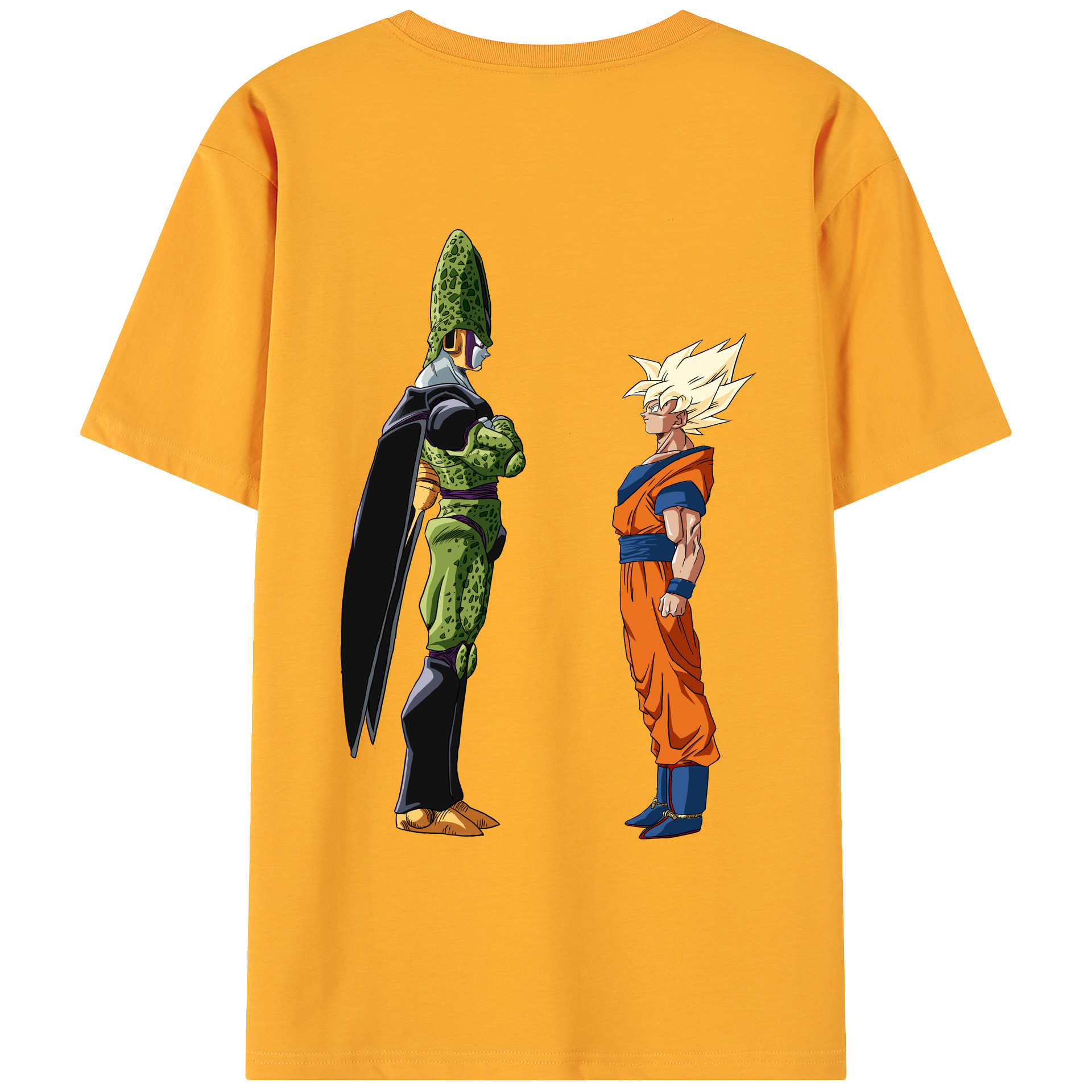（画像用） ドラゴンボール DRAGON BALL 綿100％ メンズ半袖Tシャツ（バックプリント） 通気性