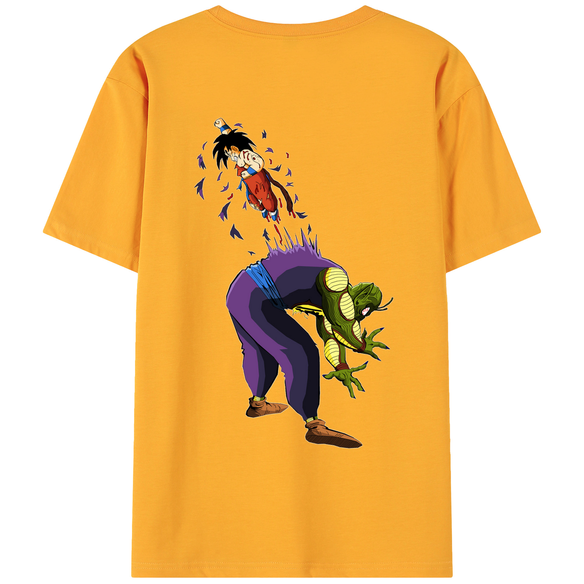 （画像用） ドラゴンボール DRAGON BALL 綿100％ メンズ半袖Tシャツ（バックプリント） 通気性