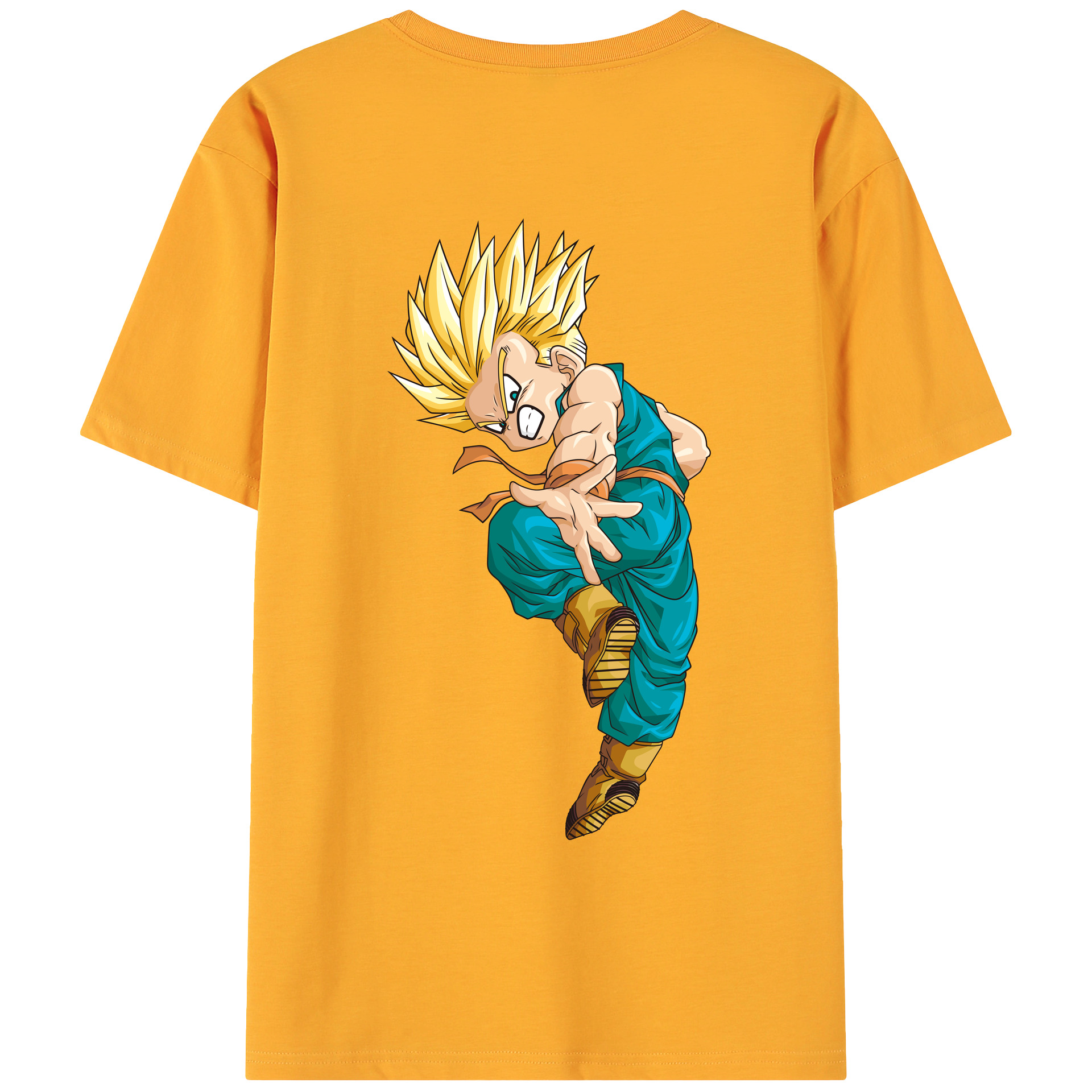 （画像用） ドラゴンボール DRAGON BALL 綿100％ メンズ半袖Tシャツ（バックプリント） 通気性