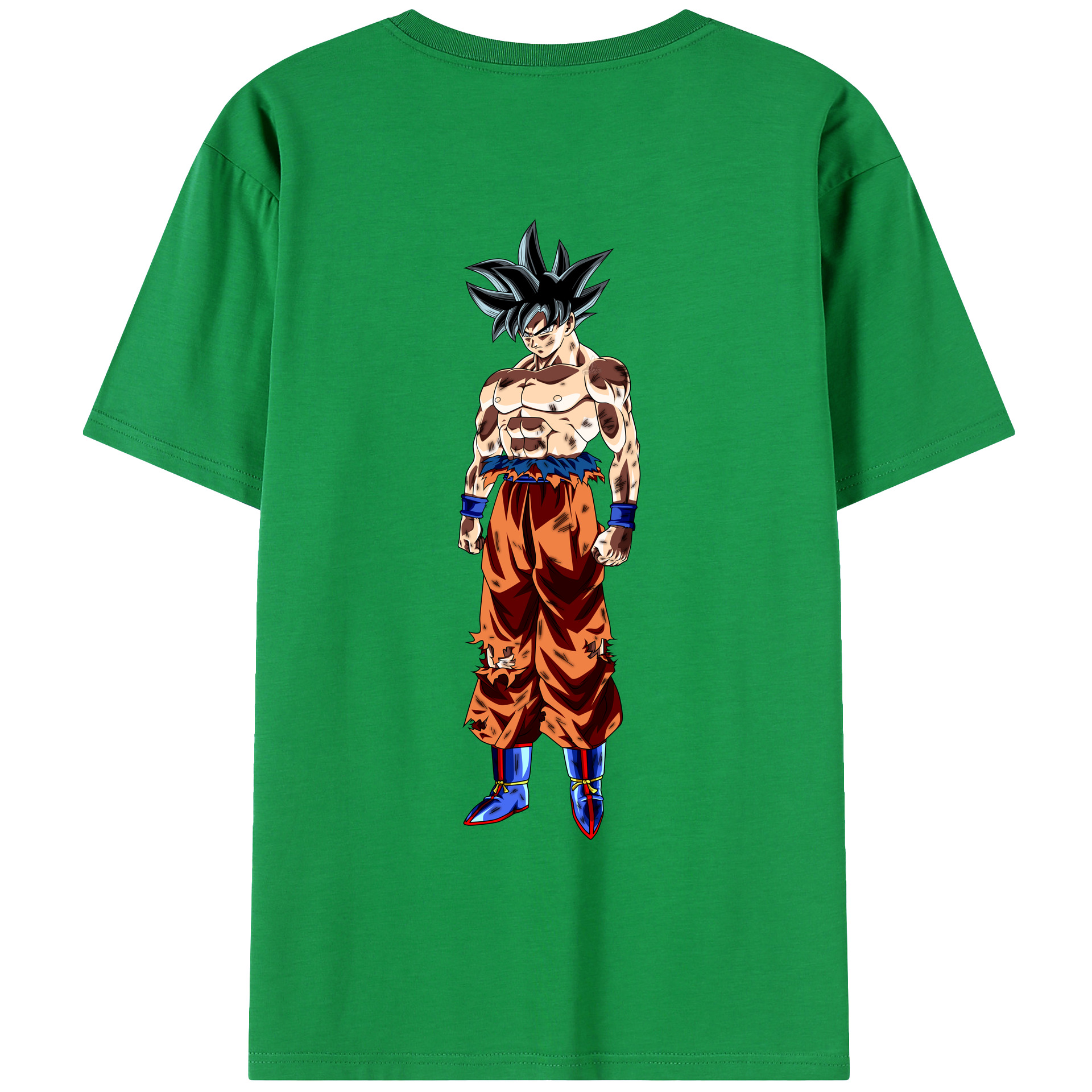 （画像用） ドラゴンボール 孫悟空（そん ごくう）Son Goku カカロット DRAGON BALL Kakarotto 綿100％ メンズ半袖Tシャツ（バックプリント） 通気性