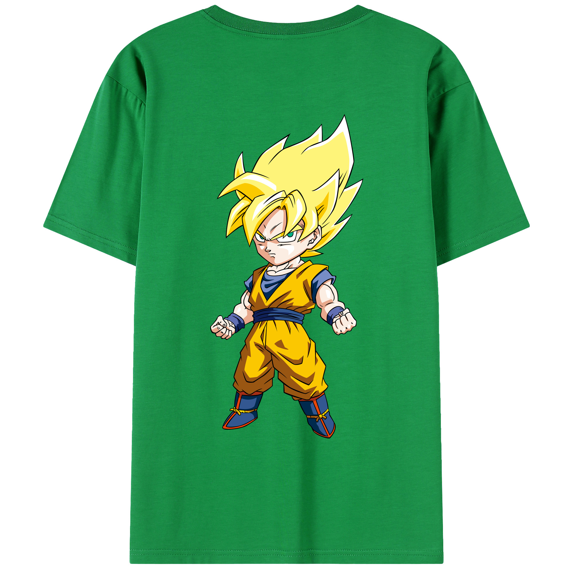 （画像用） ドラゴンボール 孫悟空（そん ごくう）Son Goku カカロット DRAGON BALL Kakarotto 綿100％ メンズ半袖Tシャツ（バックプリント） 通気性