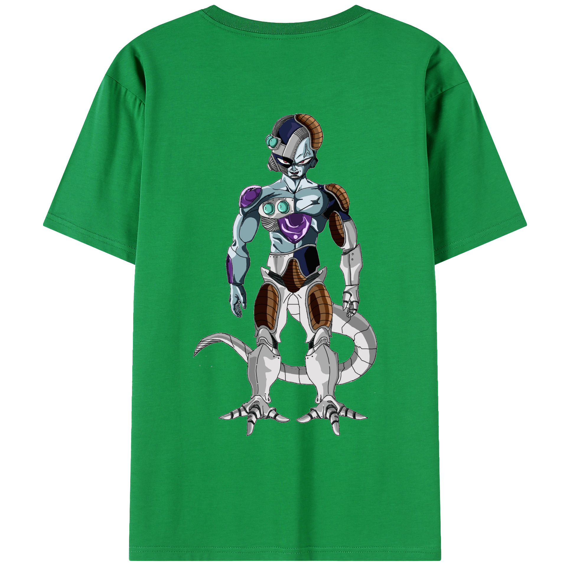 （画像用） ドラゴンボール クウラ DRAGON BALL Cooler Coora 綿100％ メンズ半袖Tシャツ（バックプリント） 通気性