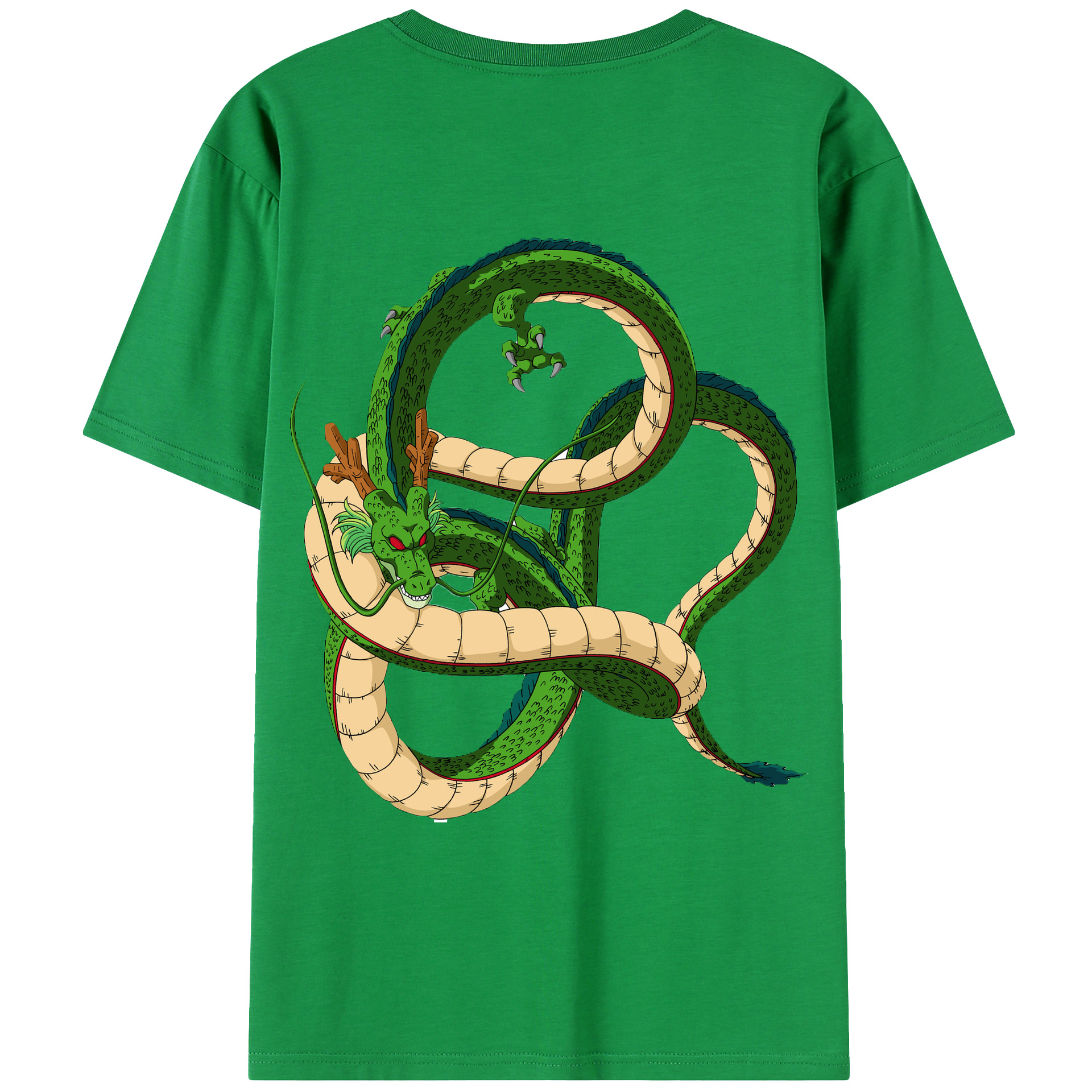 （画像用） ドラゴンボール 神龍 シェンロン DRAGON BALL Shenron 綿100％ メンズ半袖Tシャツ（バックプリント） 通気性