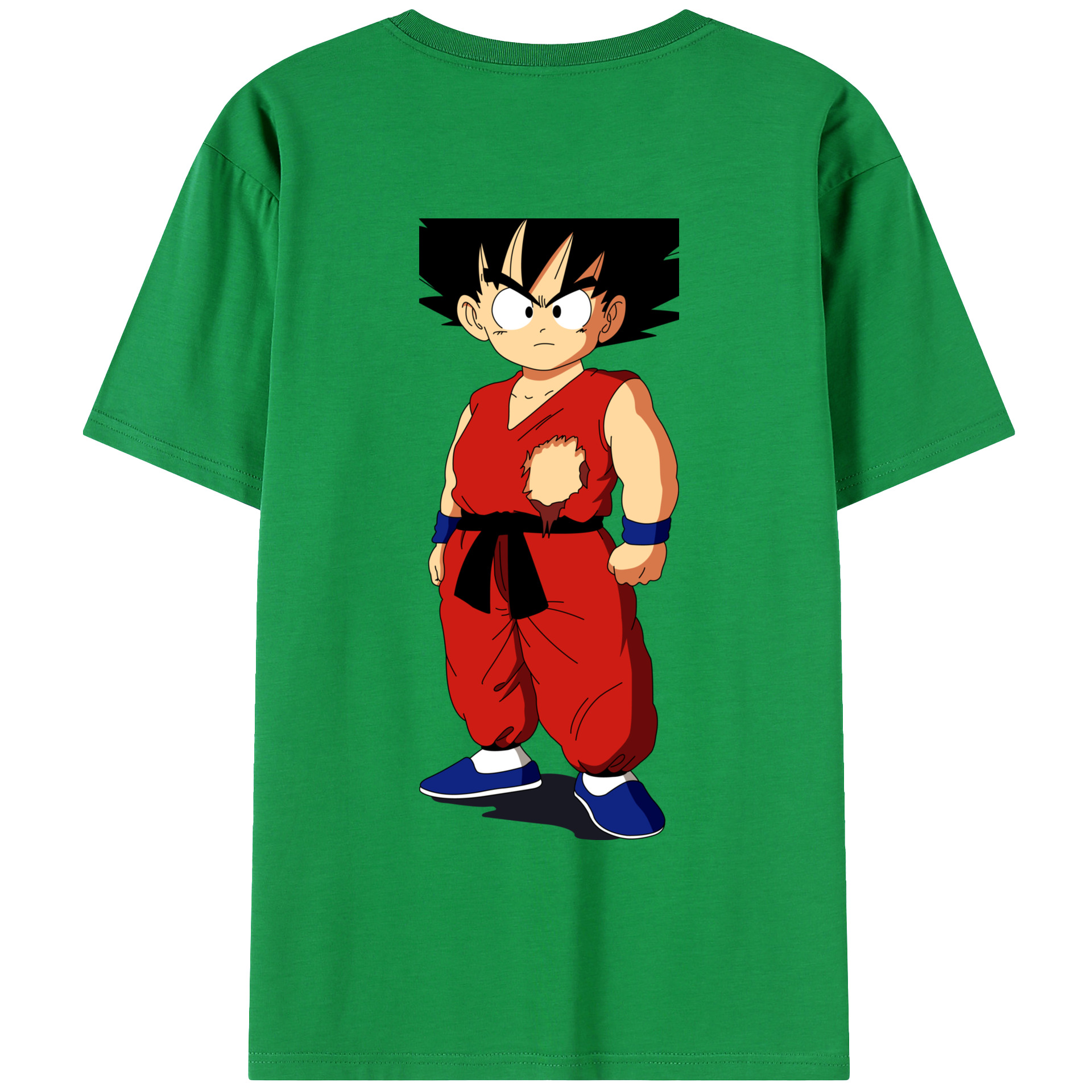 （画像用） ドラゴンボール 孫悟空（そん ごくう）Son Goku カカロット DRAGON BALL Kakarotto 綿100％ メンズ半袖Tシャツ（バックプリント） 通気性