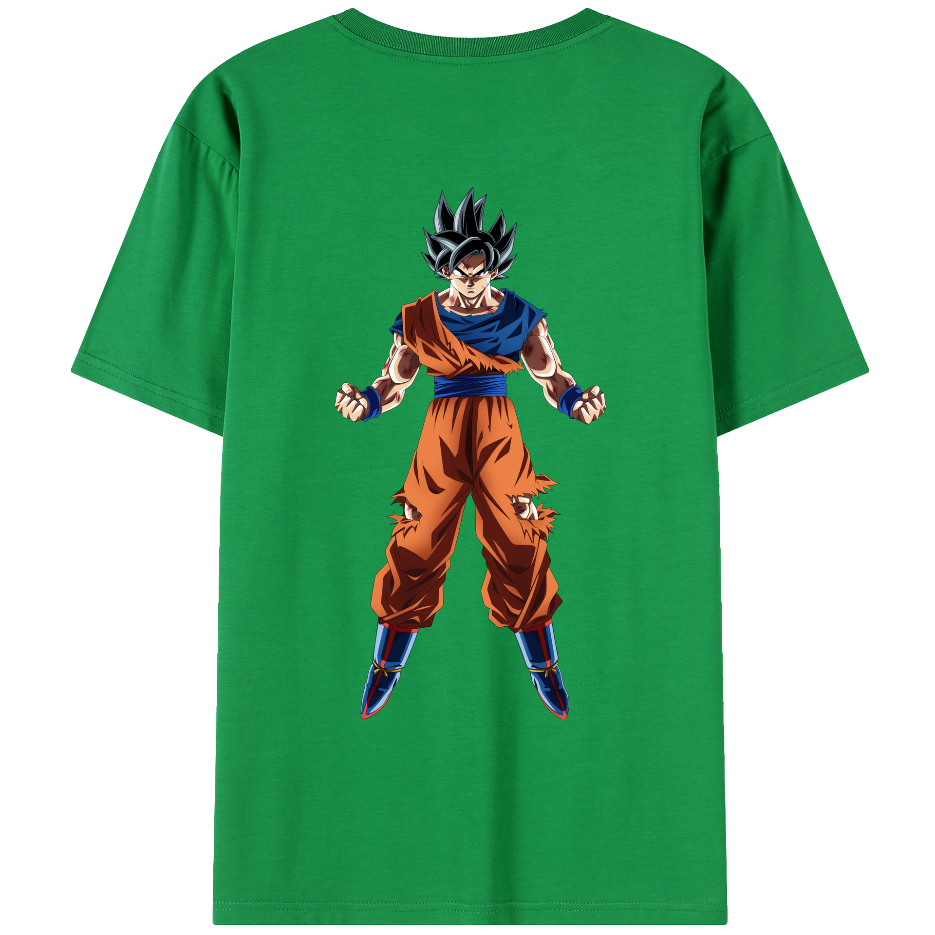 （画像用） ドラゴンボール 孫悟空（そん ごくう）Son Goku カカロット DRAGON BALL Kakarotto 綿100％ メンズ半袖Tシャツ（バックプリント） 通気性