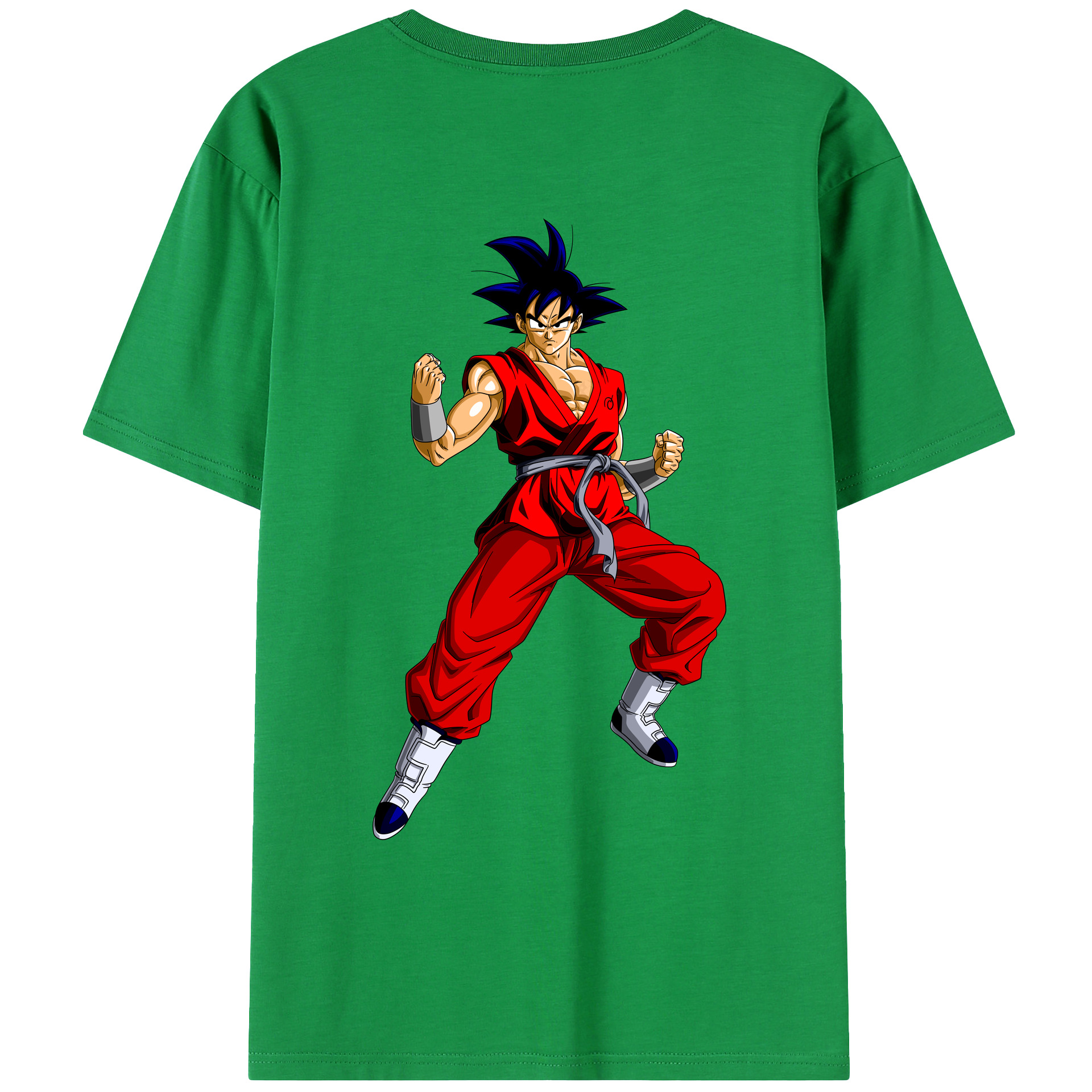 （画像用） ドラゴンボール 孫悟空（そん ごくう）Son Goku カカロット DRAGON BALL Kakarotto 綿100％ メンズ半袖Tシャツ（バックプリント） 通気性