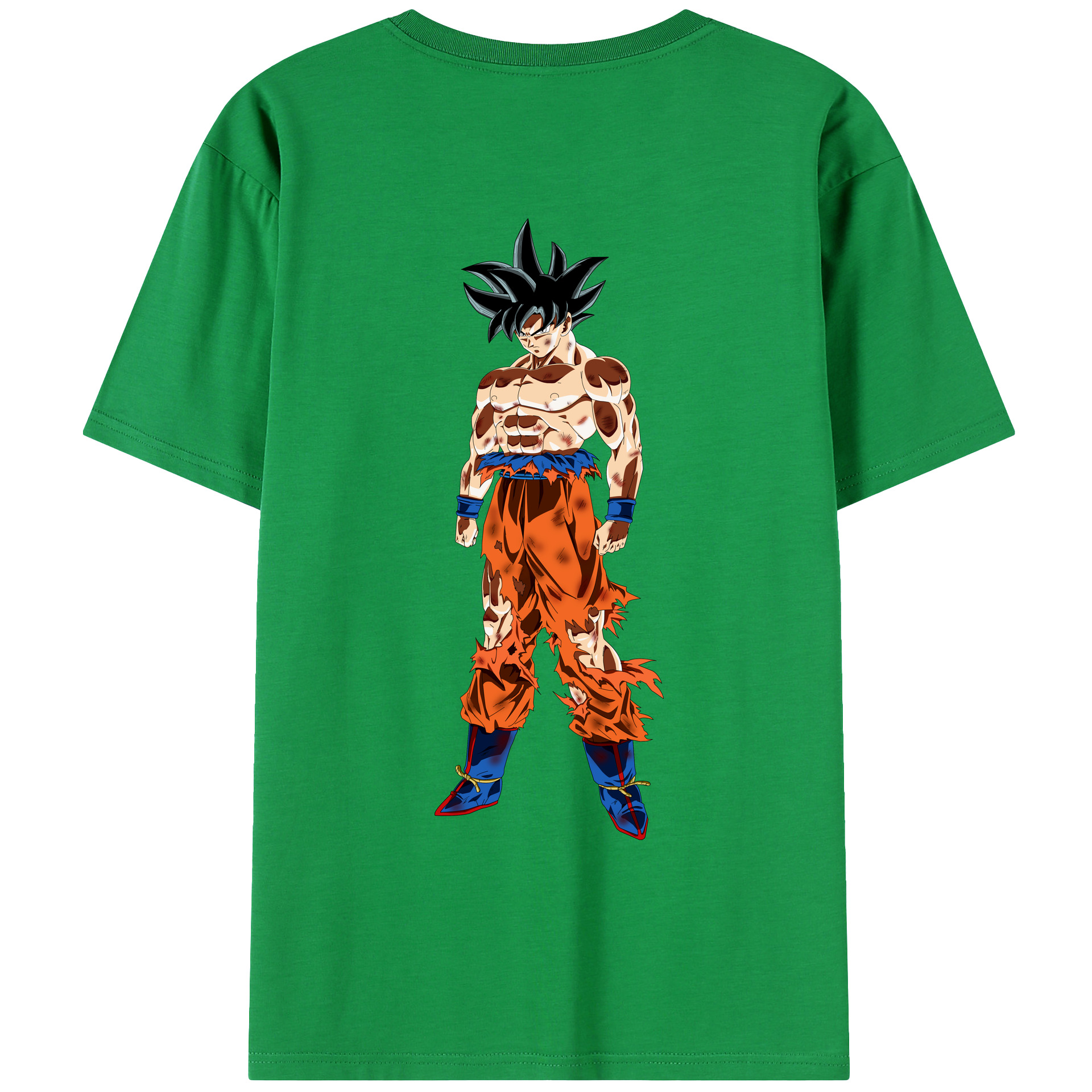 （画像用） ドラゴンボール 孫悟空（そん ごくう）Son Goku カカロット DRAGON BALL Kakarotto 綿100％ メンズ半袖Tシャツ（バックプリント） 通気性