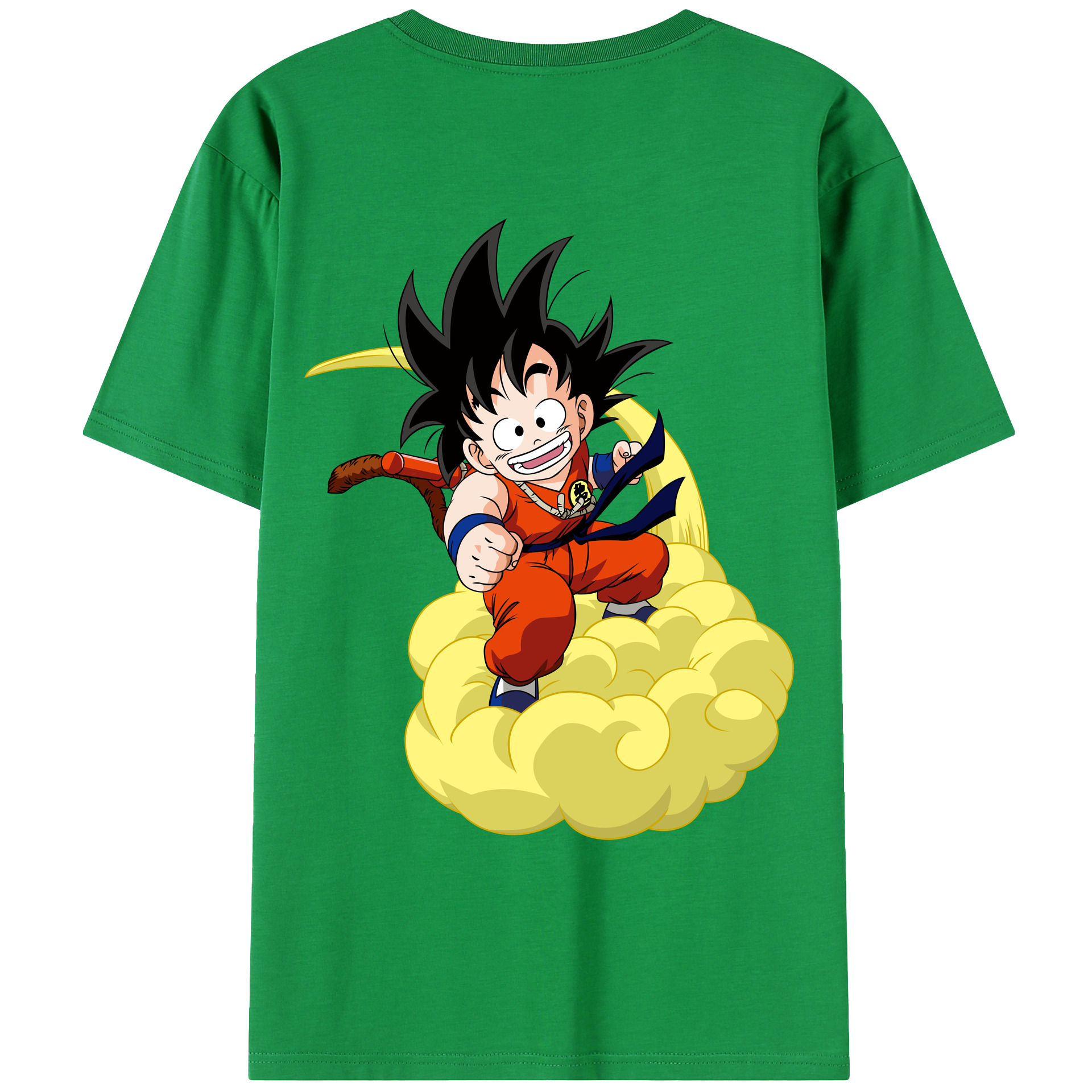 （画像用） ドラゴンボール 孫悟空（そん ごくう）Son Goku カカロット DRAGON BALL Kakarotto 綿100％ メンズ半袖Tシャツ（バックプリント） 通気性