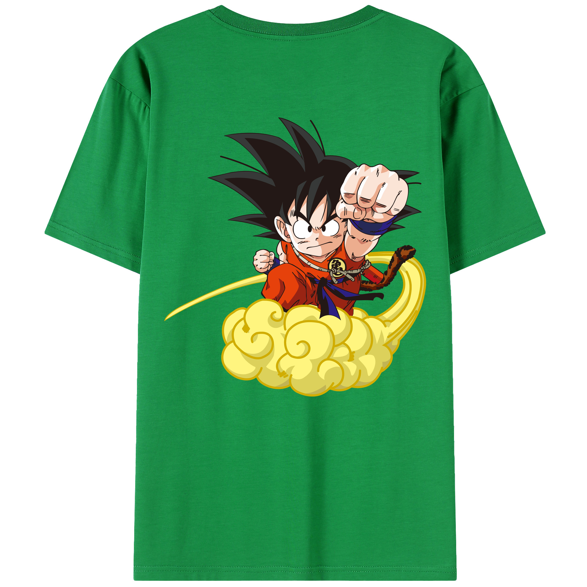 （画像用） ドラゴンボール 孫悟空（そん ごくう）Son Goku カカロット DRAGON BALL Kakarotto 綿100％ メンズ半袖Tシャツ（バックプリント） 通気性