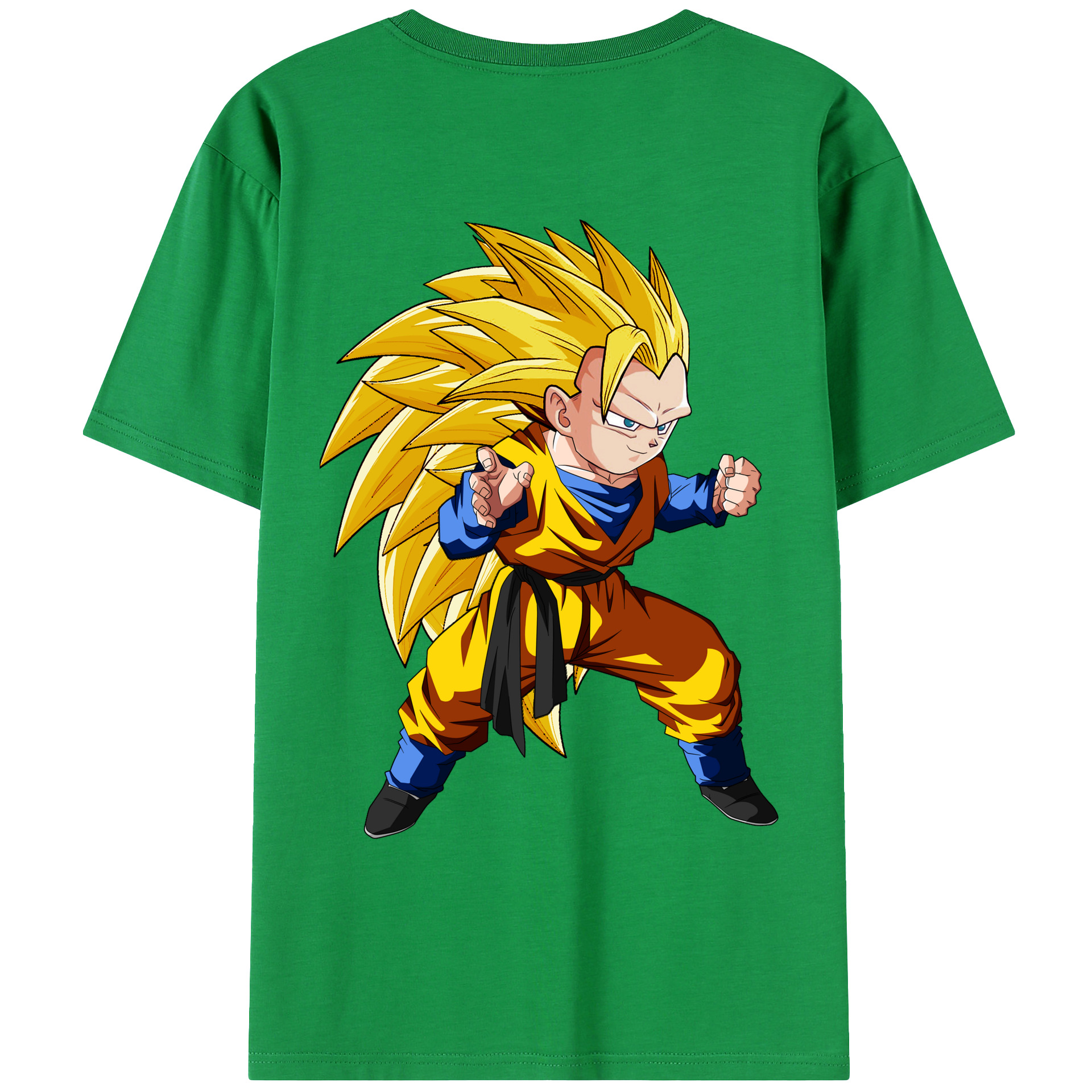 （画像用） ドラゴンボール ベジータ四世（Bejīta Yonsei）DRAGON BALL Vegeta IV 綿100％ メンズ半袖Tシャツ（バックプリント） 通気性