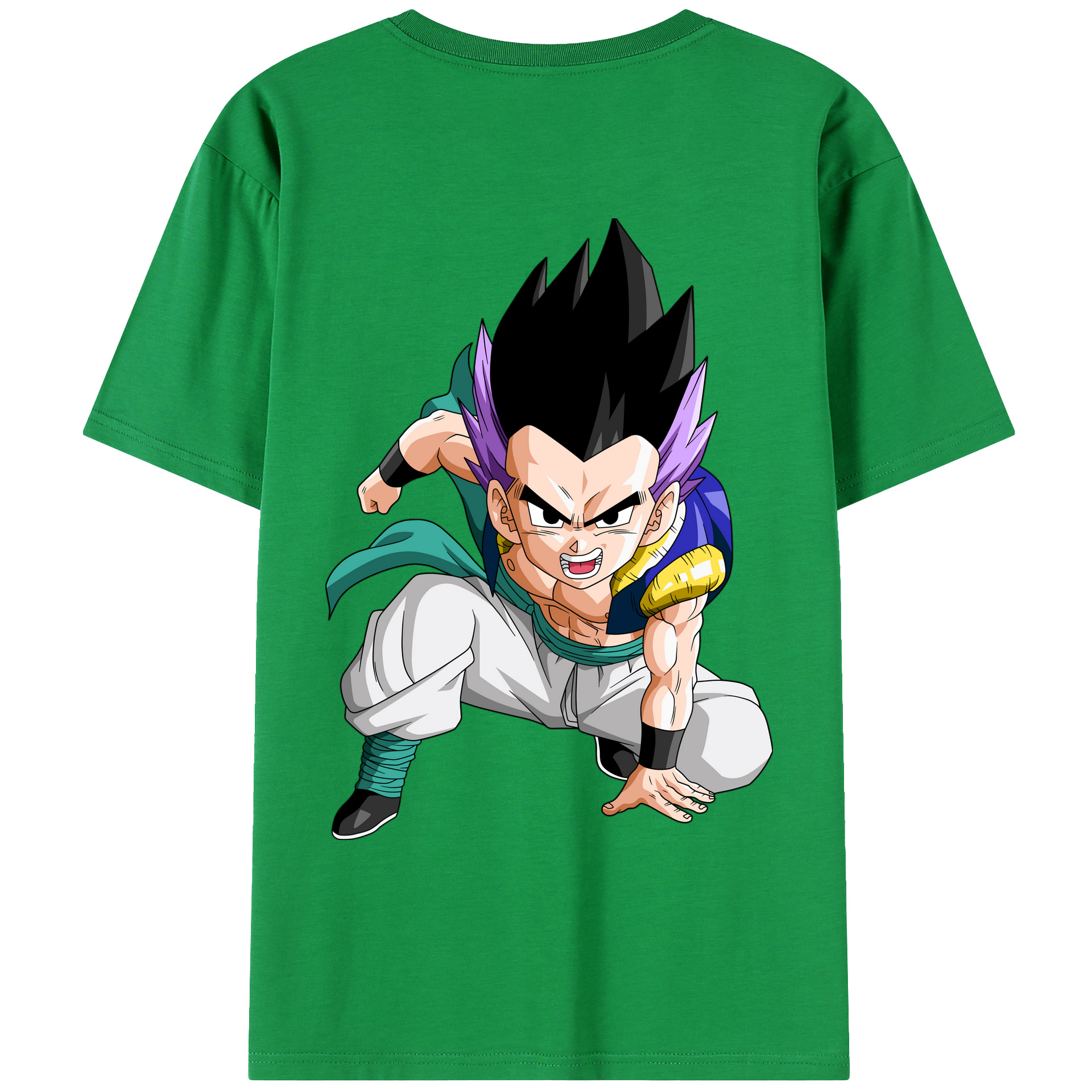 （画像用） ドラゴンボール 孫 悟飯（そんごはん）DRAGON BALL Son Gohan 綿100％ メンズ半袖Tシャツ（バックプリント） 通気性