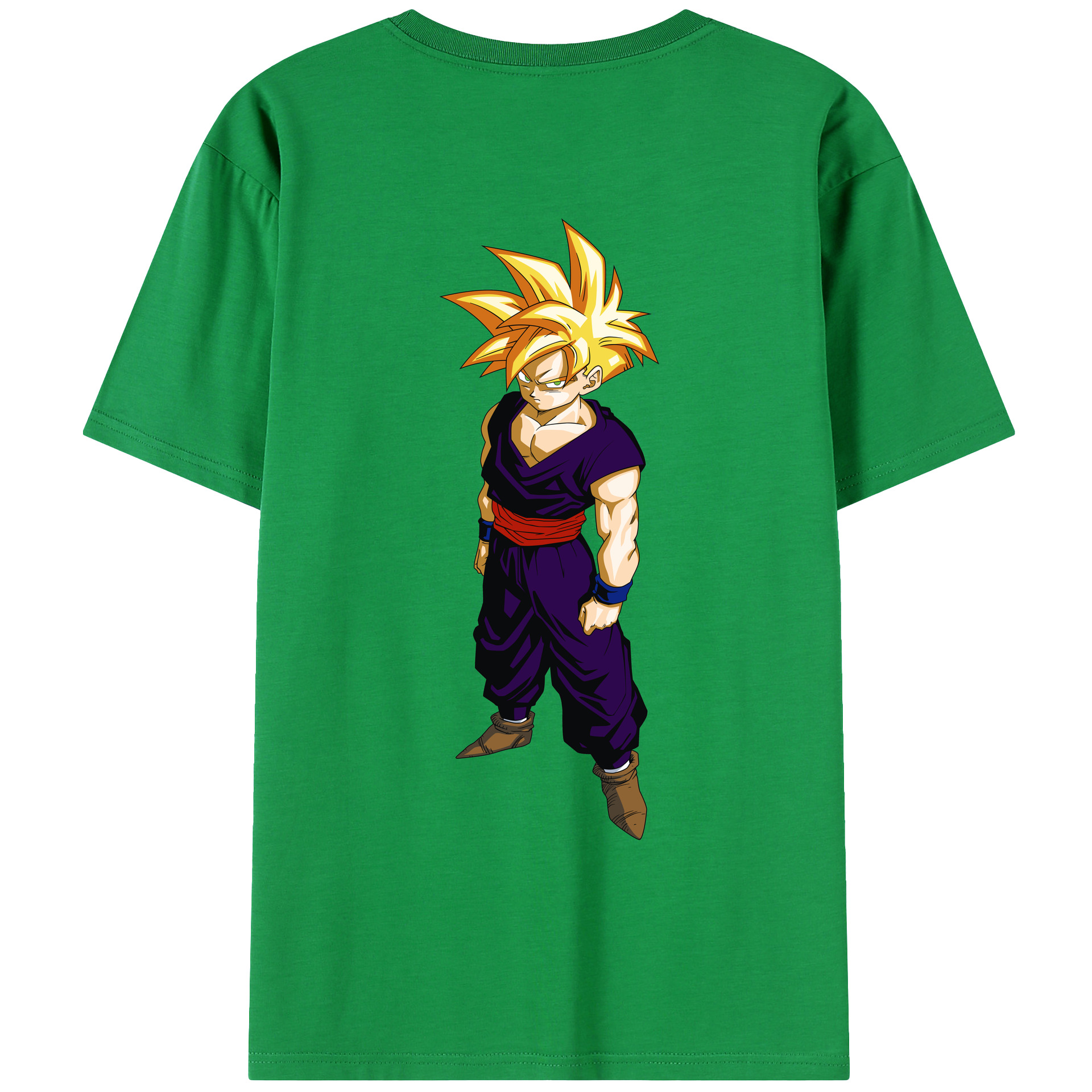 （画像用） ドラゴンボール ベジット DRAGON BALL Vegetto 綿100％ メンズ半袖Tシャツ（バックプリント） 通気性