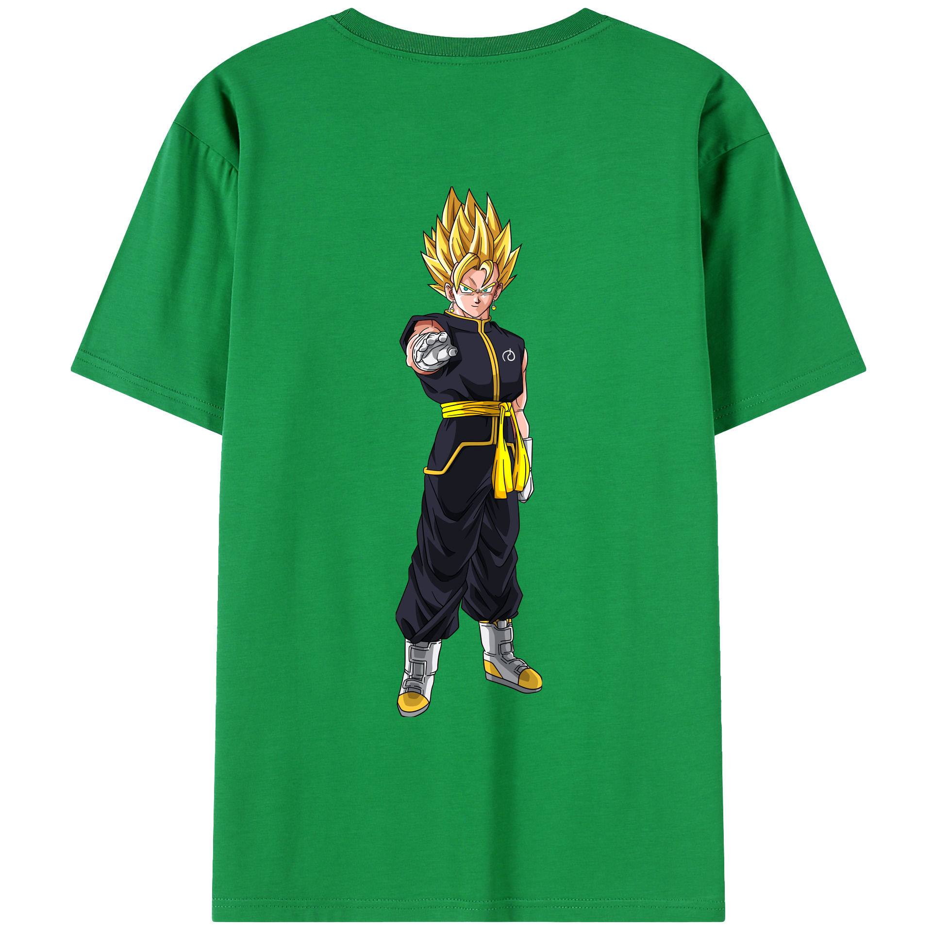 （画像用） ドラゴンボール ベジット DRAGON BALL Vegetto 綿100％ メンズ半袖Tシャツ（バックプリント） 通気性