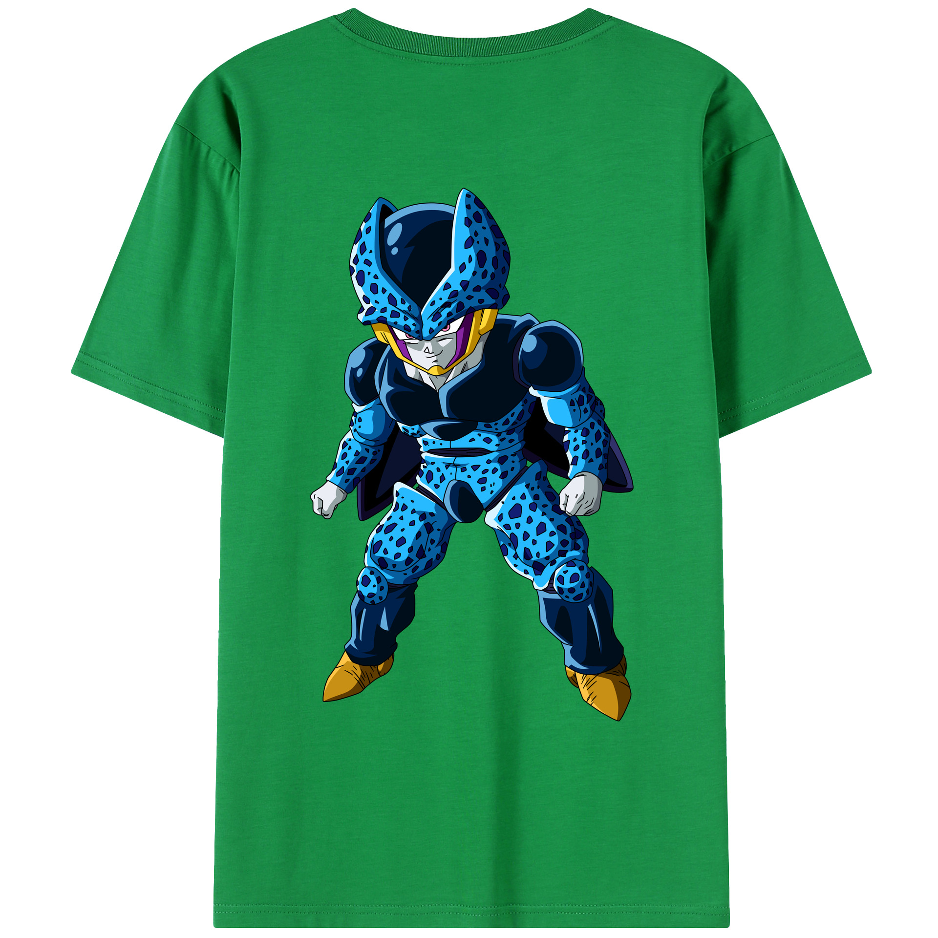 （画像用） ドラゴンボール セル DRAGON BALL Cell 綿100％ メンズ半袖Tシャツ（バックプリント） 通気性