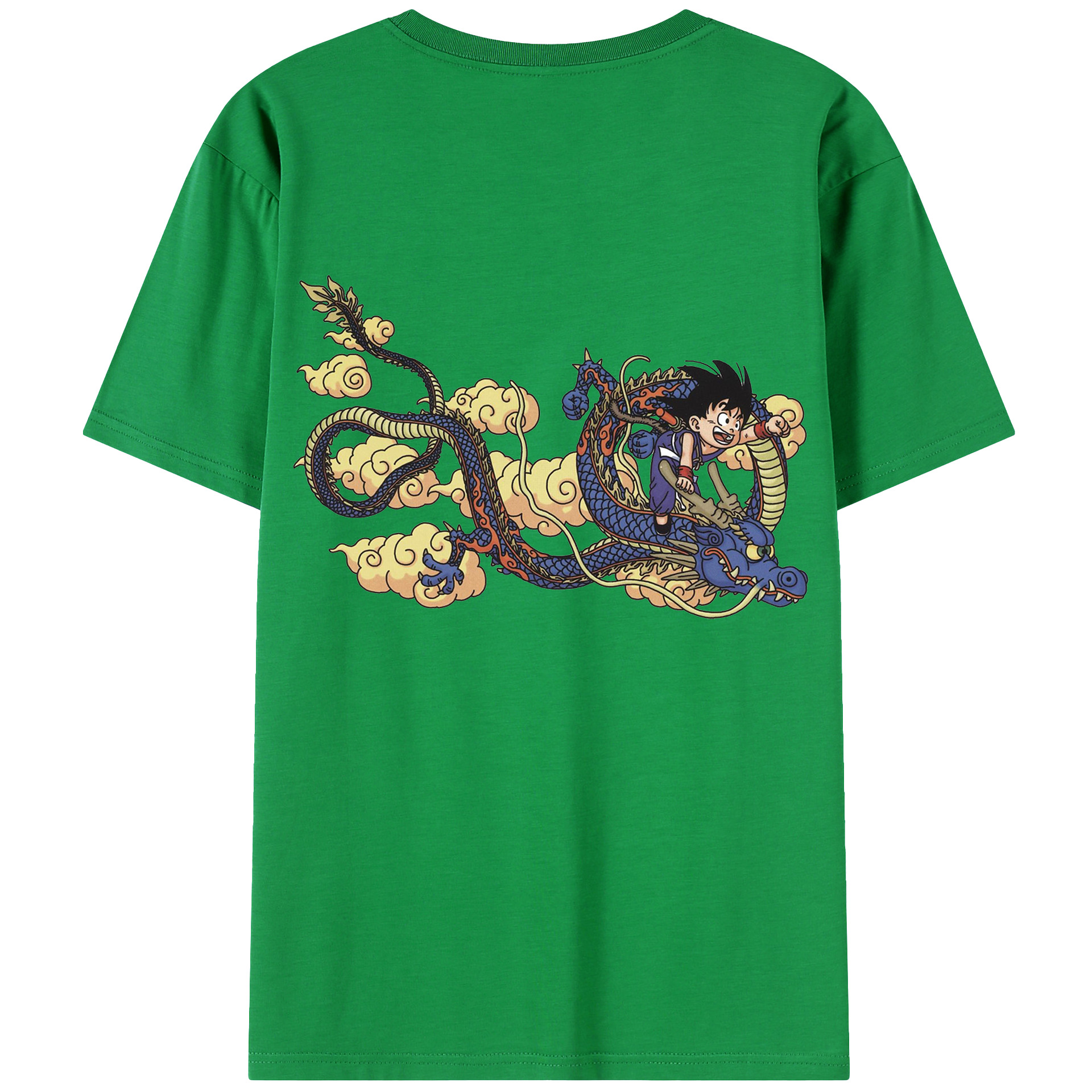 （画像用） ドラゴンボール 神龍 シェンロン DRAGON BALL Shenron 綿100％ メンズ半袖Tシャツ（バックプリント） 通気性
