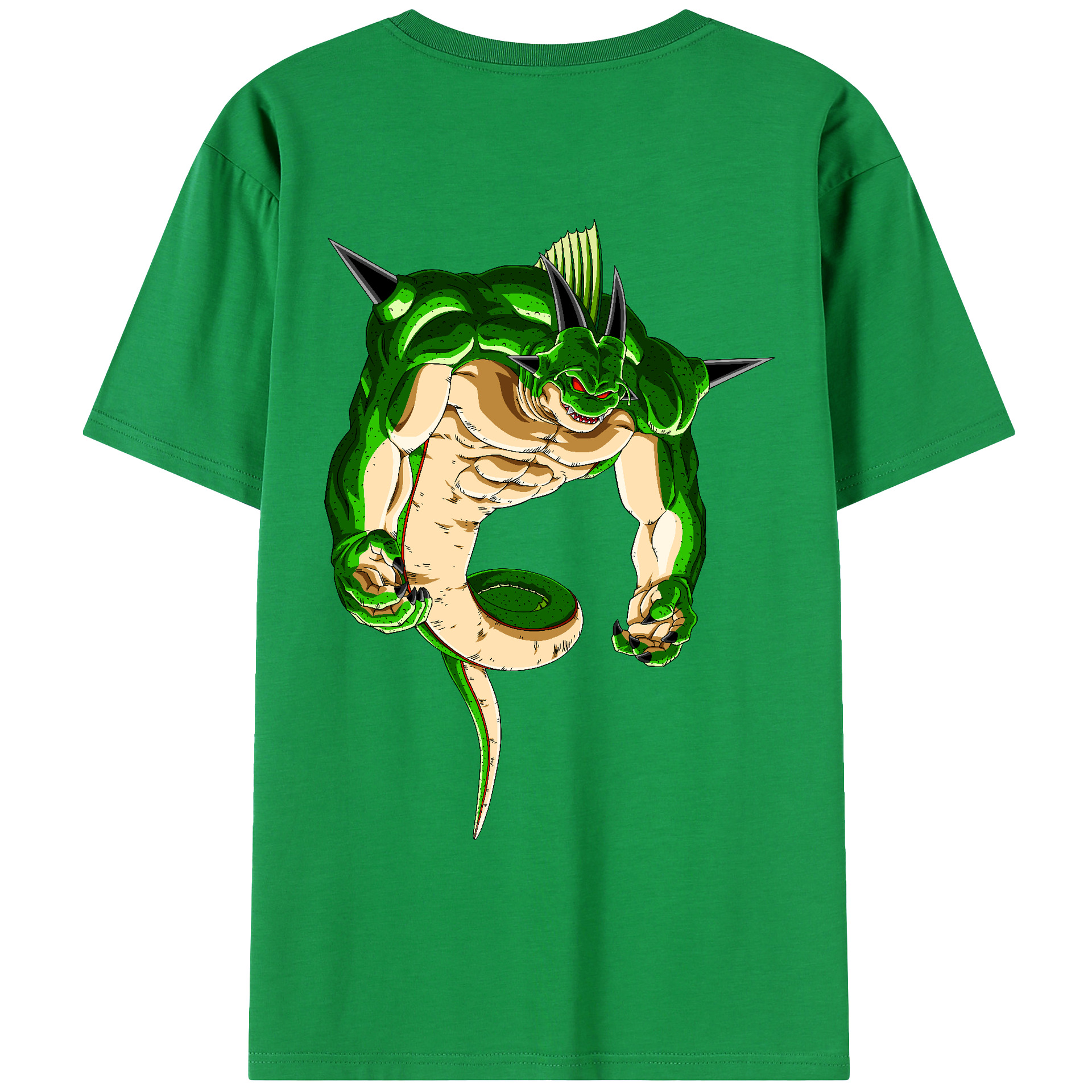 （画像用） ドラゴンボール 神龍 シェンロン DRAGON BALL Shenron 綿100％ メンズ半袖Tシャツ（バックプリント） 通気性