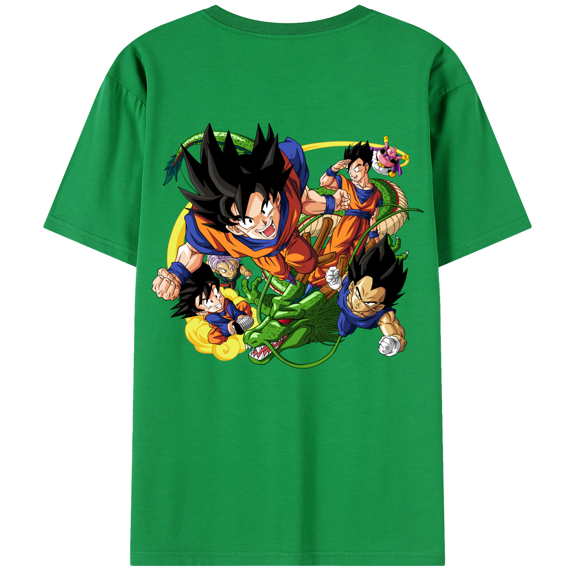 （画像用） ドラゴンボール DRAGON BALL 綿100％ メンズ半袖Tシャツ（バックプリント） 通気性